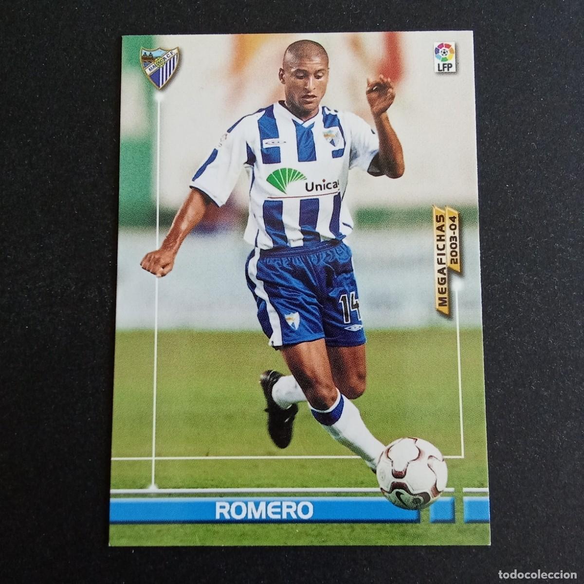 Cromos de f&uacute;tbol: 171 ROMERO MALAGA LIGA 2003 2004 03 04 MEGAFICHAS PANINI