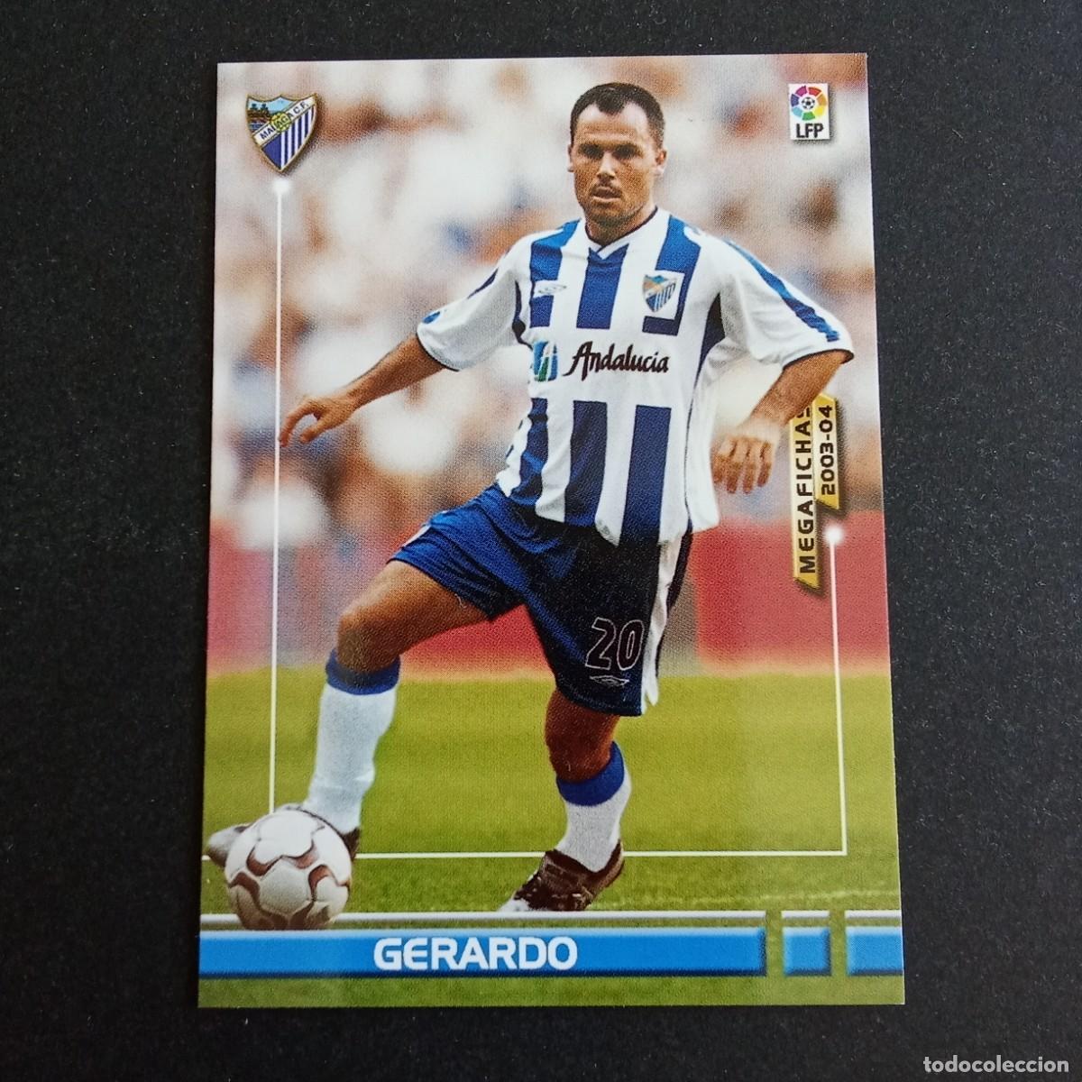 Cromos de f&uacute;tbol: 173 GERARDO MALAGA LIGA 2003 2004 03 04 MEGAFICHAS PANINI