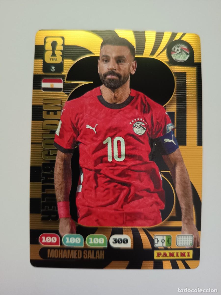 Cromos de f&uacute;tbol: CARD GOLDEN BALLER 3 MOHAMED MO SALAH EGIPTO EGYPT LIVERPOOL ADRENALYN WORLD CUP MUNDIAL 2026 PANINI