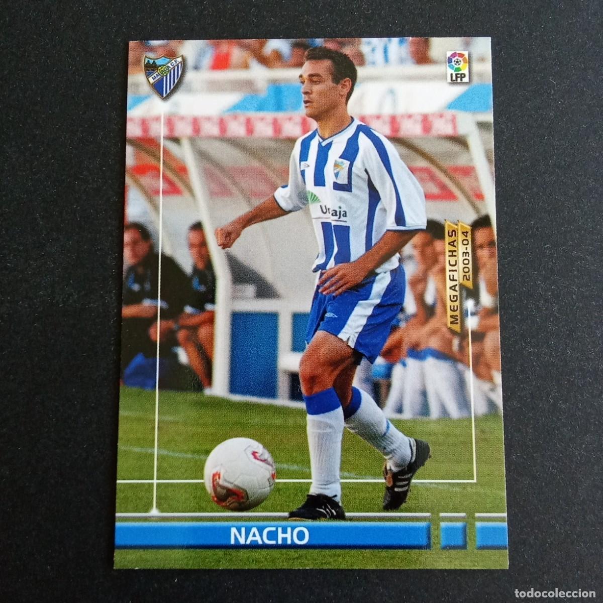 Cromos de f&uacute;tbol: 174 NACHO MALAGA LIGA 2003 2004 03 04 MEGAFICHAS PANINI