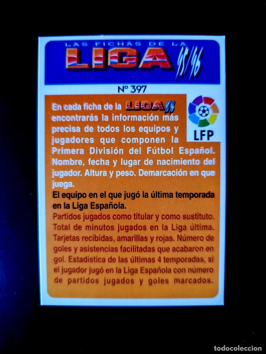 Cromos de f&uacute;tbol: 397 TARJETA INFORMATIVA - MUNDICROMO 95/96