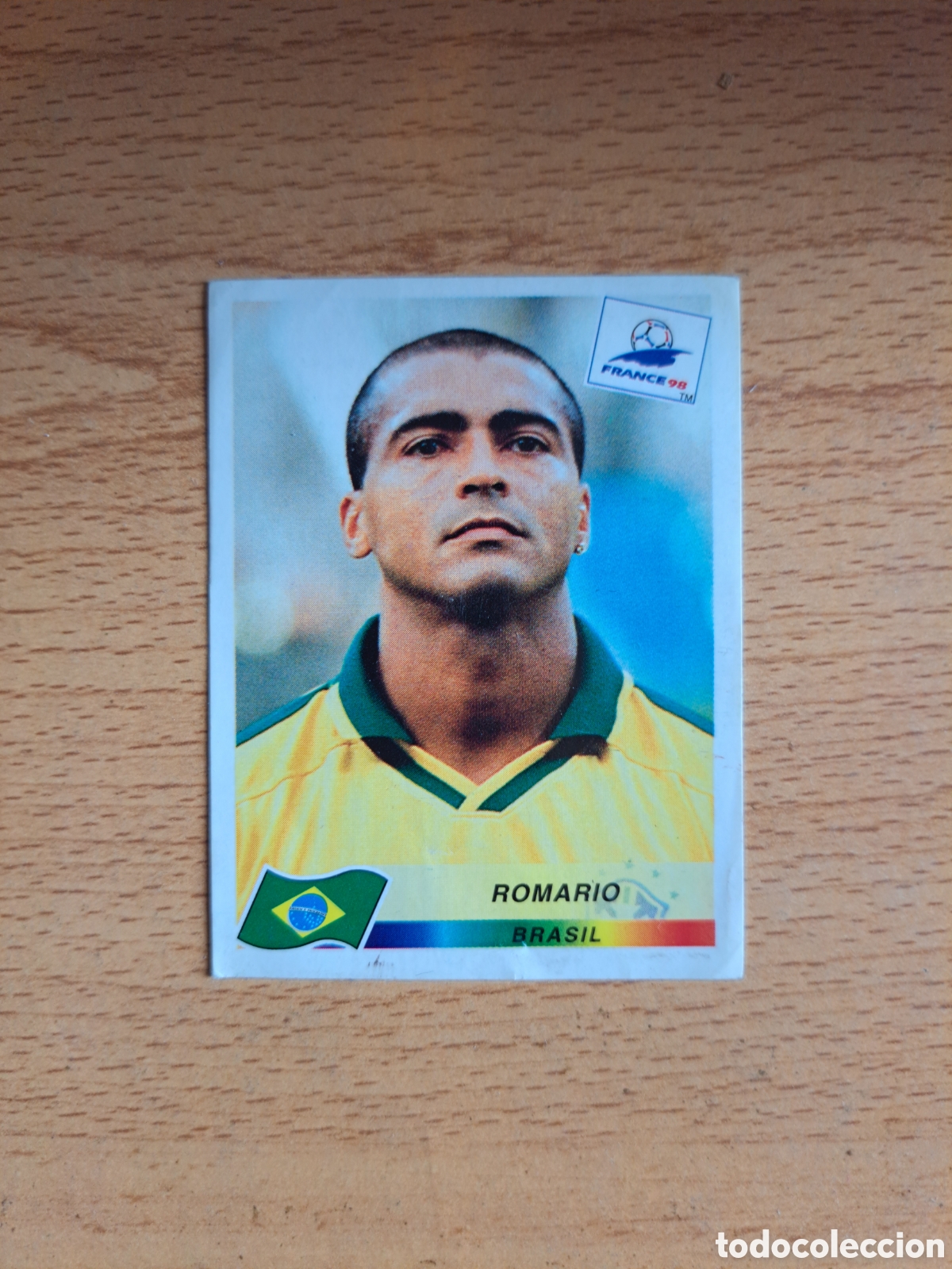 Cromos de f&uacute;tbol: Romario. N&deg;29. Brasil. Mundial Francia 98 Panini