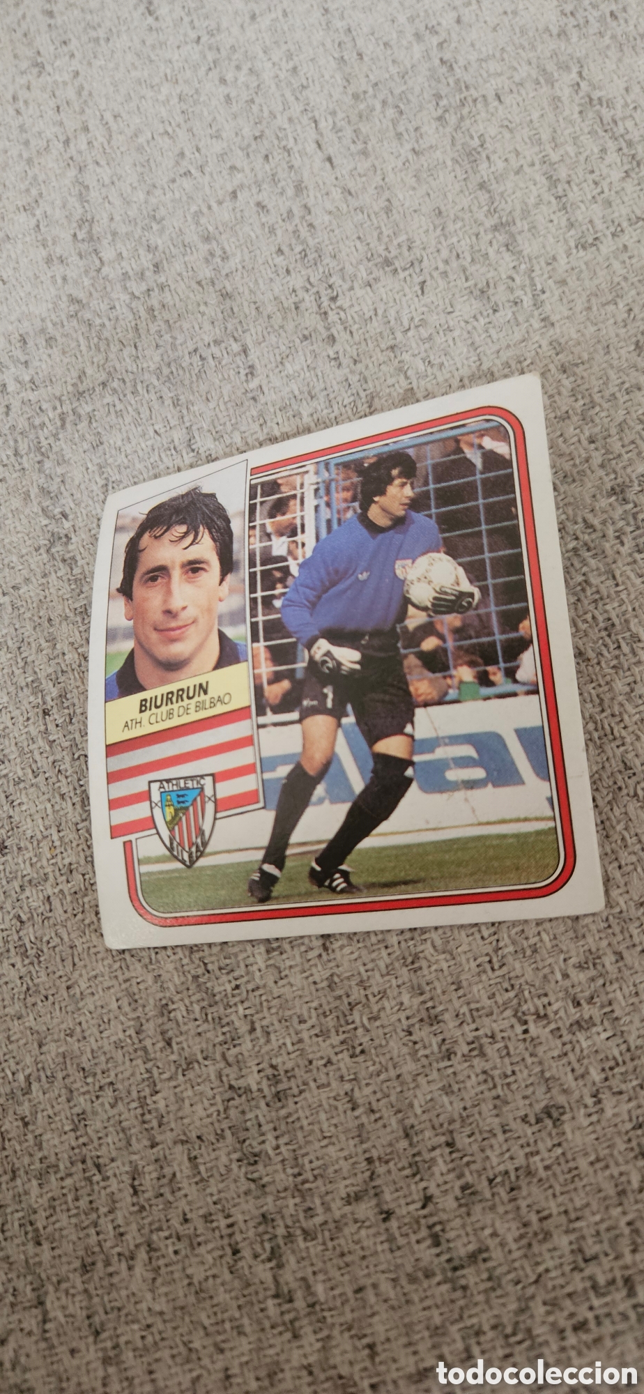 Figurine di Calcio: Biurrun athletic de Bilbao este 1989 1990 89 90 sin pegar