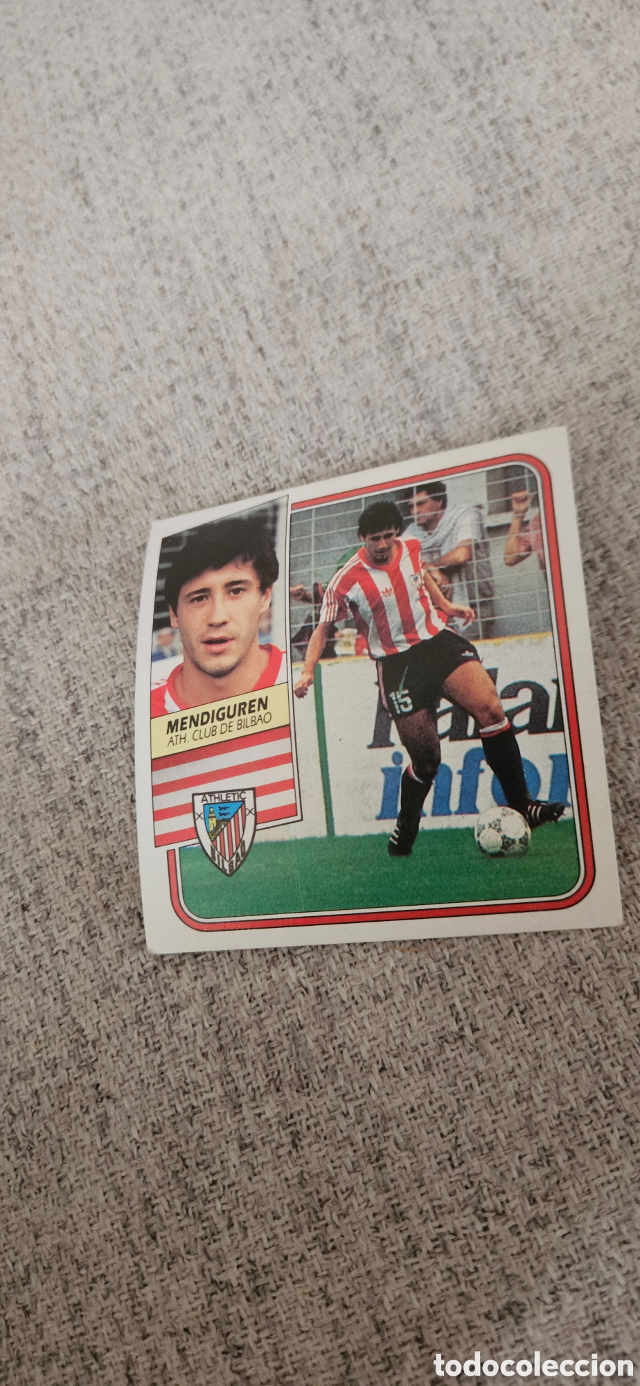 Figurine di Calcio: Mendiguren athletic de Bilbao este 1989 1990 89 90 sin pegar