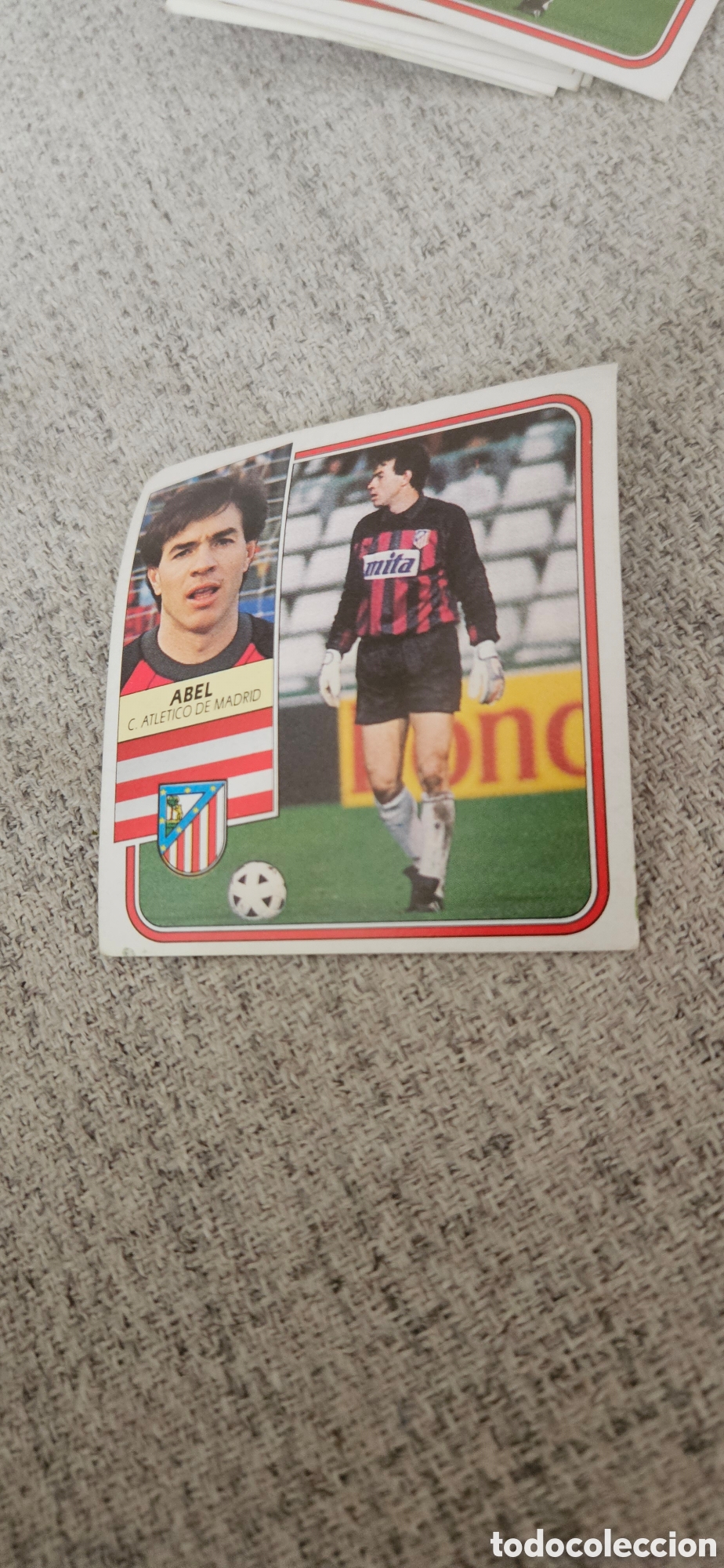 Fu&szlig;ball-Sticker: Abel atl&eacute;tico de Madrid este 1989 1990 89 90 sin pegar
