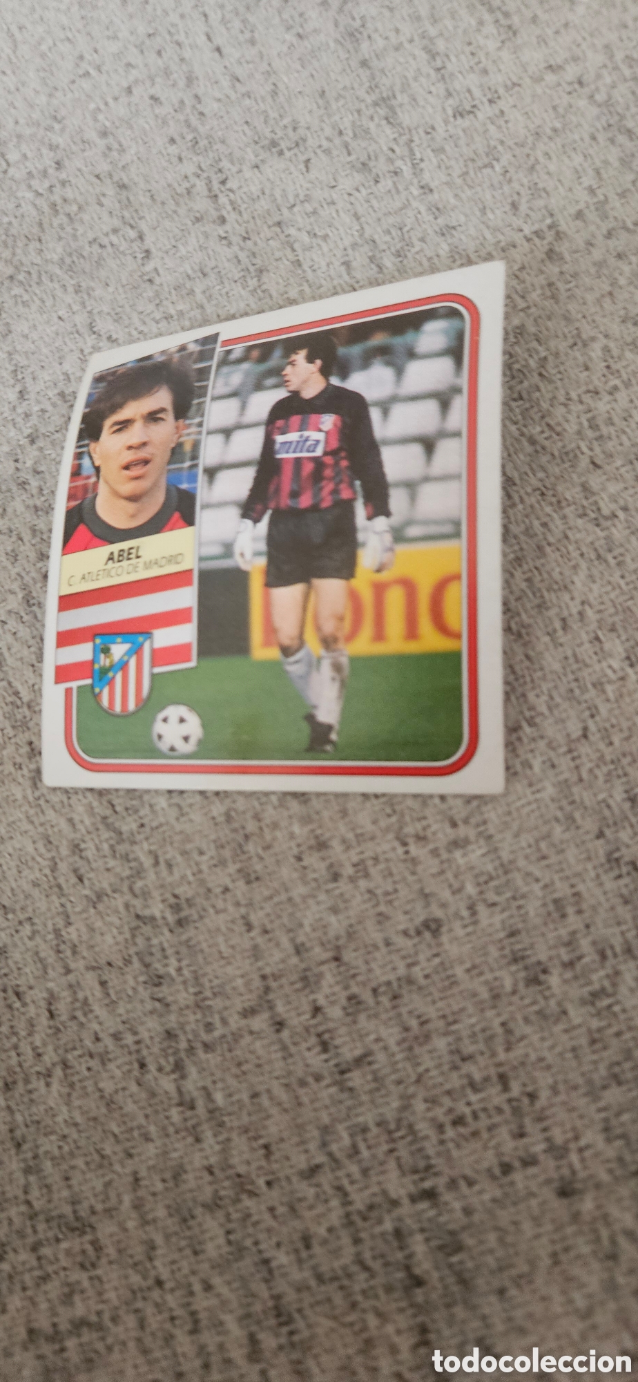 Fu&szlig;ball-Sticker: Abel atl&eacute;tico de Madrid este 1989 1990 89 90 sin pegar