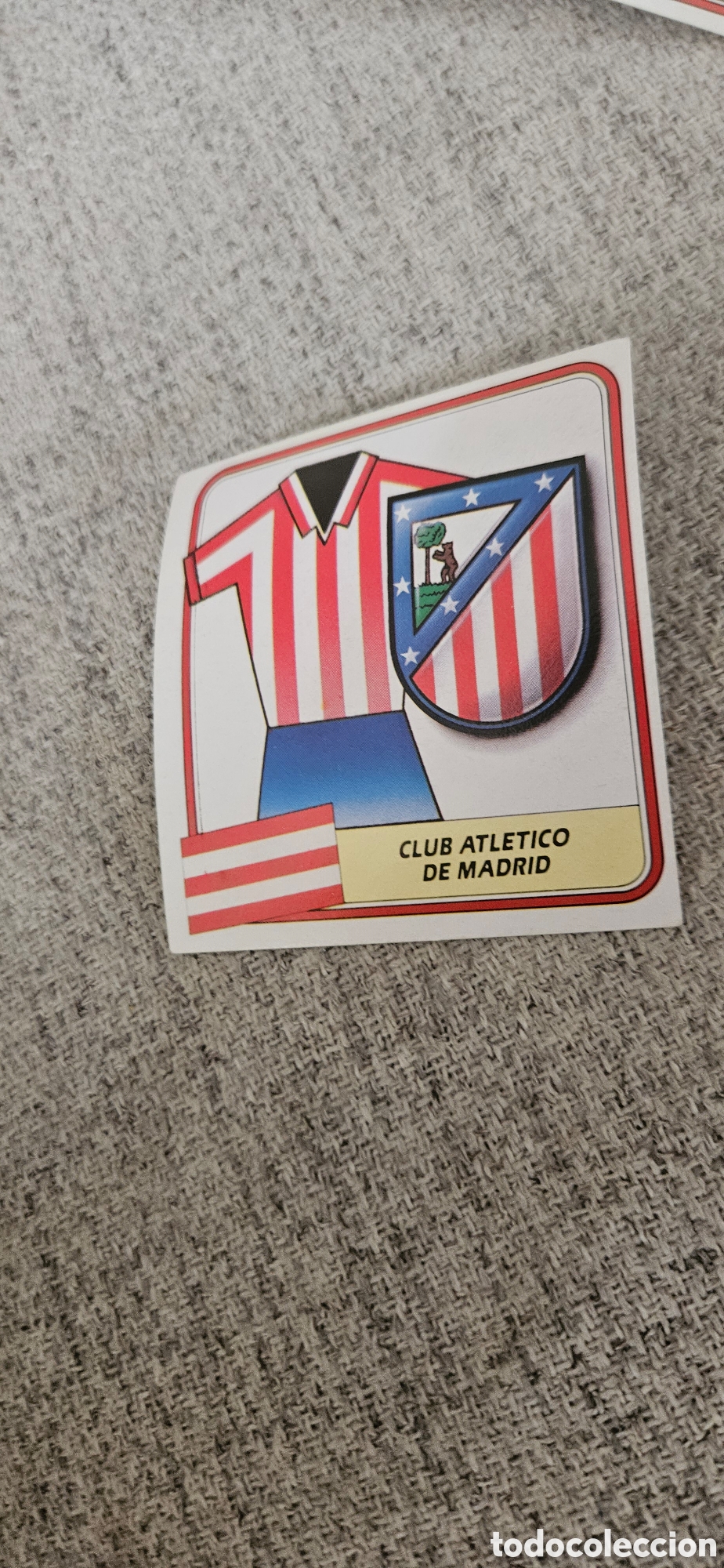 Fu&szlig;ball-Sticker: Escudo atl&eacute;tico de Madrid este 1989 1990 89 90 sin pegar