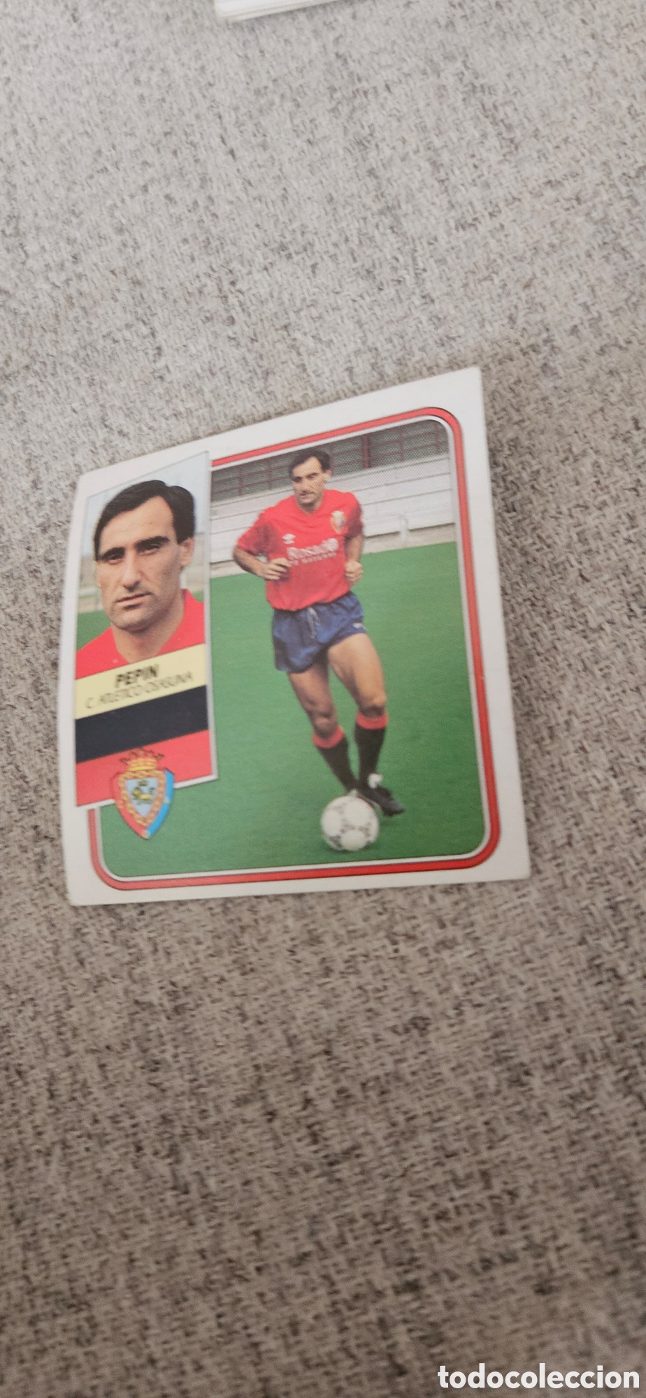 Cartes &agrave; collectionner de Football: Pepin osasuna este 1989 1990 89 90 sin pegar