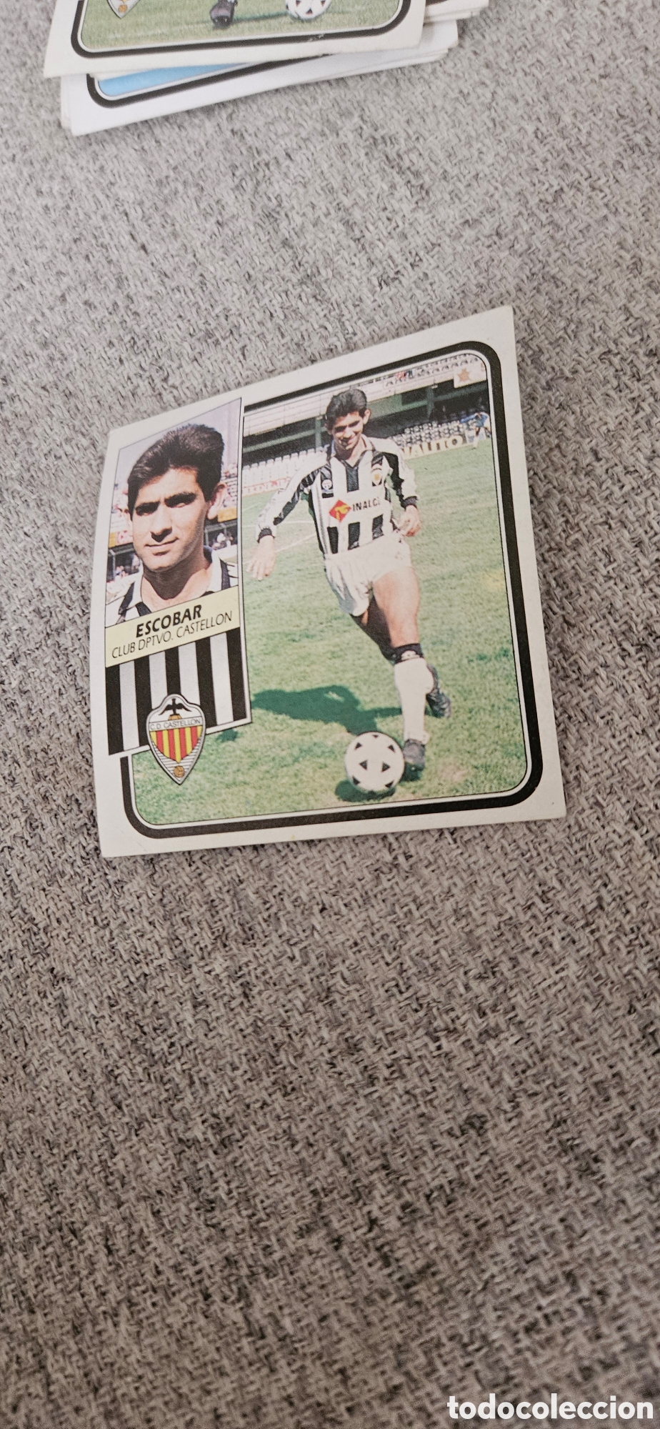 Cartes &agrave; collectionner de Football: Escobar castellon este 1989 1990 89 90 sin pegar