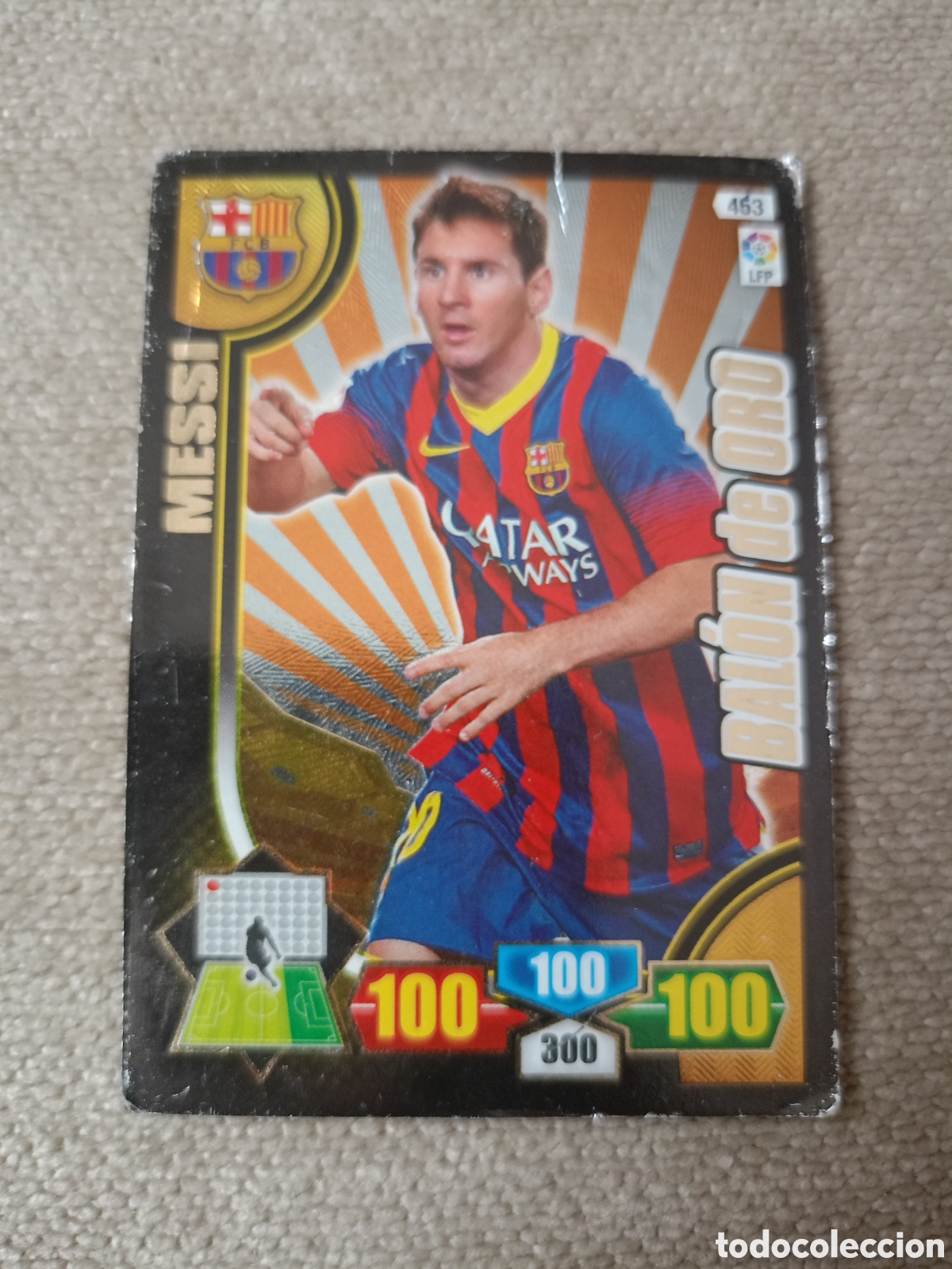 Cromos de f&uacute;tbol: # Bal&oacute;n de oro 453 MESSI Adrenalyn 2013-14
