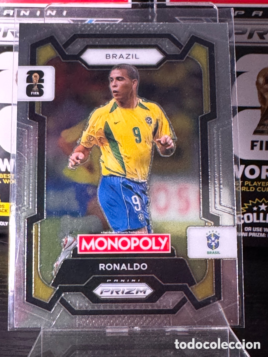 Cromos de f&uacute;tbol: Carta Ronaldo Naz&aacute;rio - Panini Prizm Monopoly FIFA World Cup (Paralela/Especial)