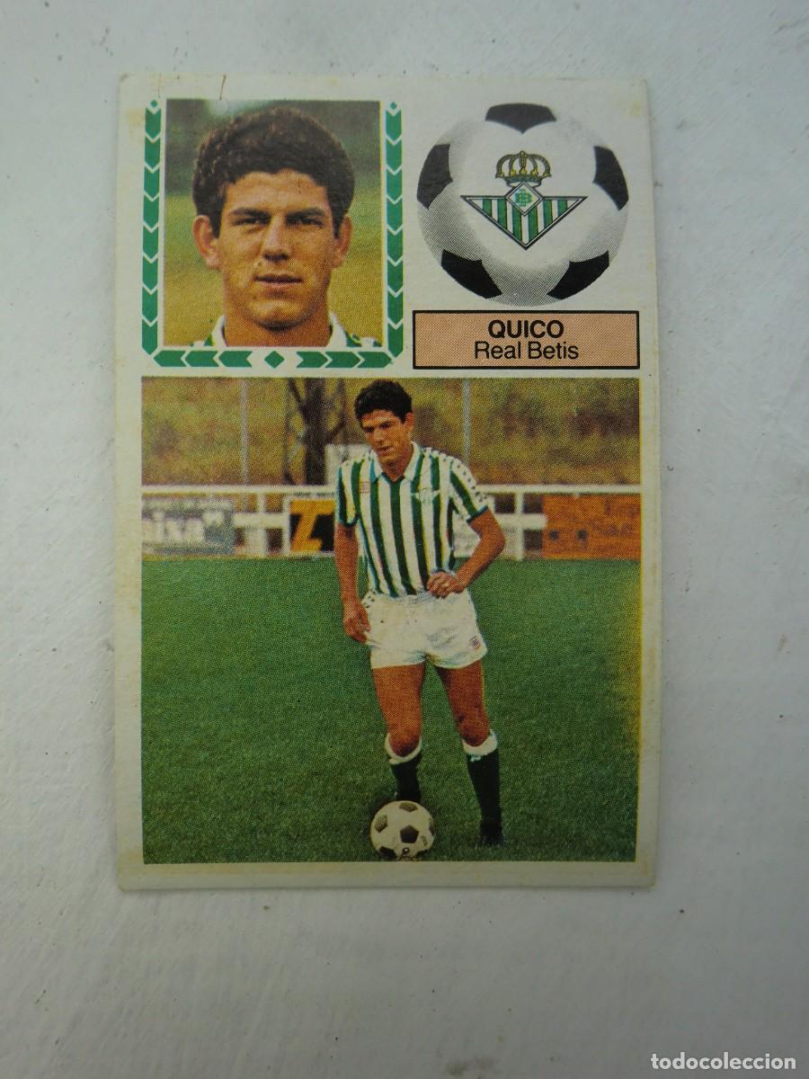 Cromos de f&uacute;tbol: Cromo de f&uacute;tbol LIGA ESTE 83-84 1983-1984: QUICO (Betis), coloca