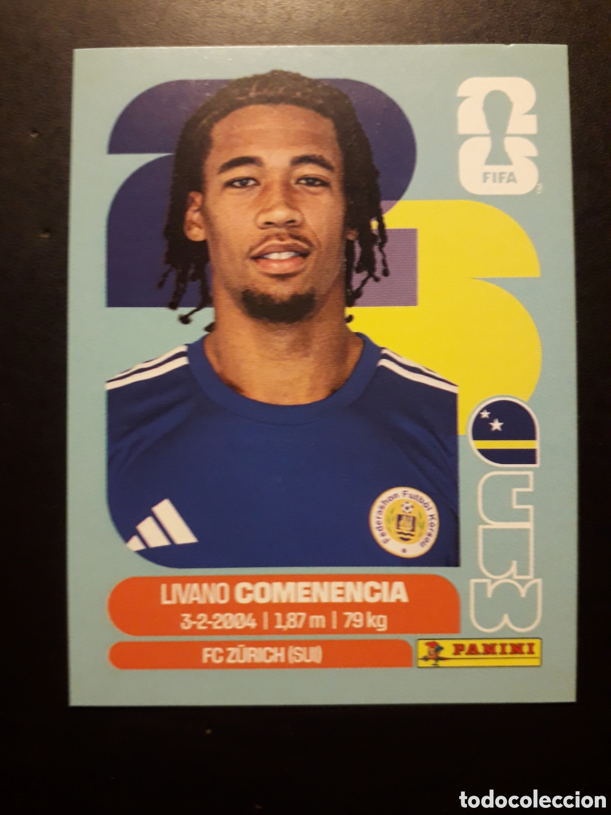 Fu&szlig;ball-Sticker: COMENENCIA CURA&Ccedil;AO CUW 9 MUNDIAL F&Uacute;TBOL 2026 FIFA WORLD CUP PANINI SIN PEGAR PEDIDO M&Iacute;NIMO 3&euro;