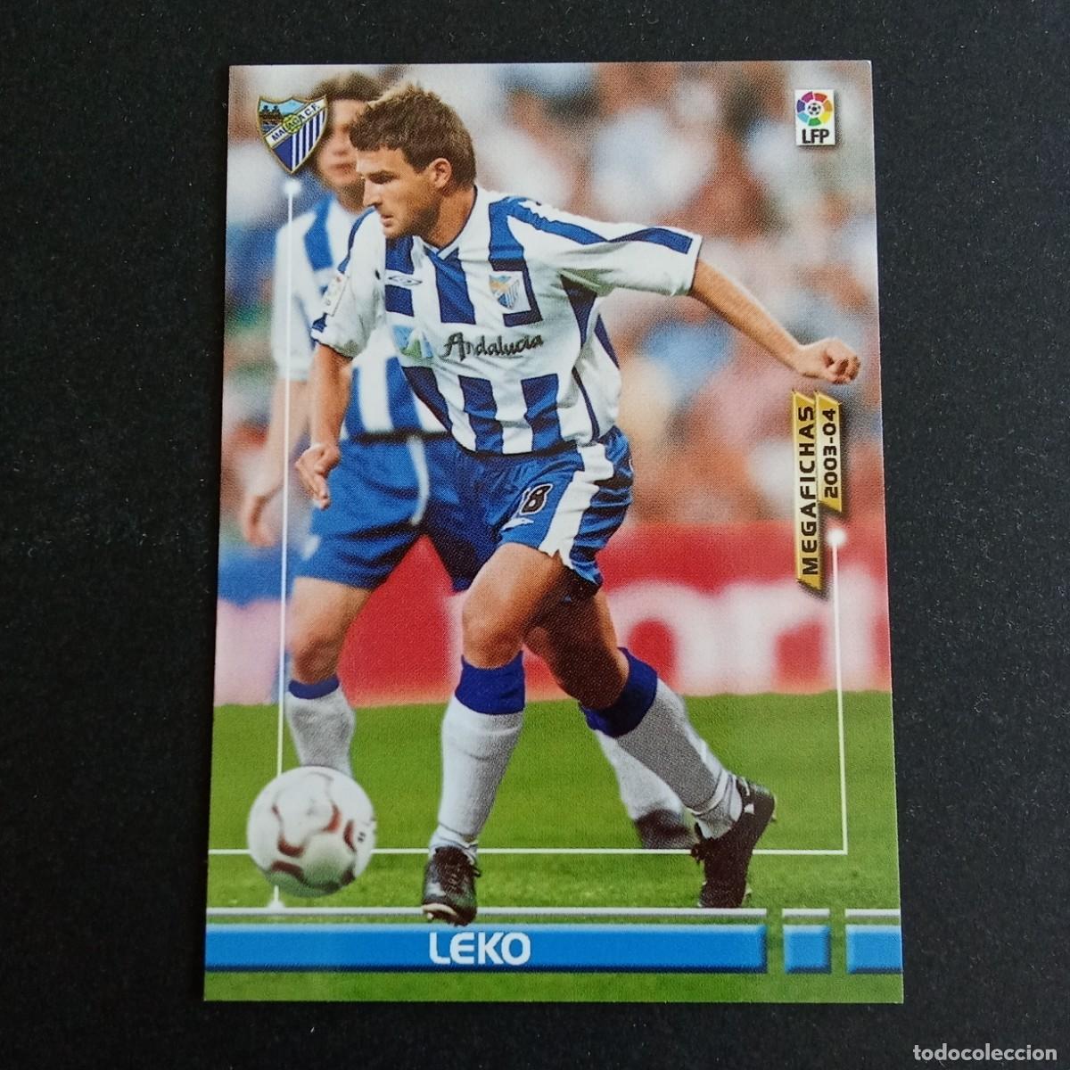 Fu&szlig;ball-Sticker: 175 LEKO MALAGA LIGA 2003 2004 03 04 MEGAFICHAS PANINI