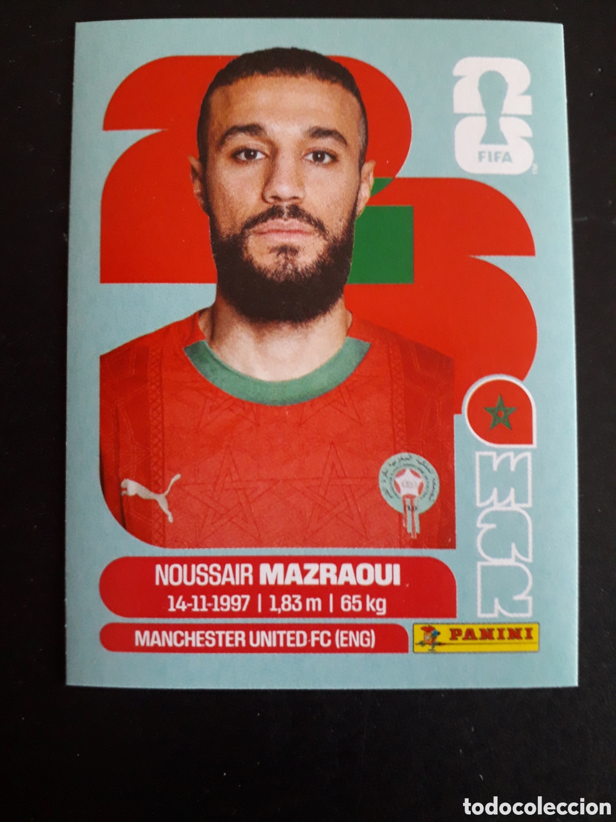 Cromos de f&uacute;tbol: MAZRAOUI MARRUECOS MAR 5 MUNDIAL F&Uacute;TBOL 2026 FIFA WORLD CUP PANINI SIN PEGAR PEDIDO M&Iacute;NIMO 3&euro;