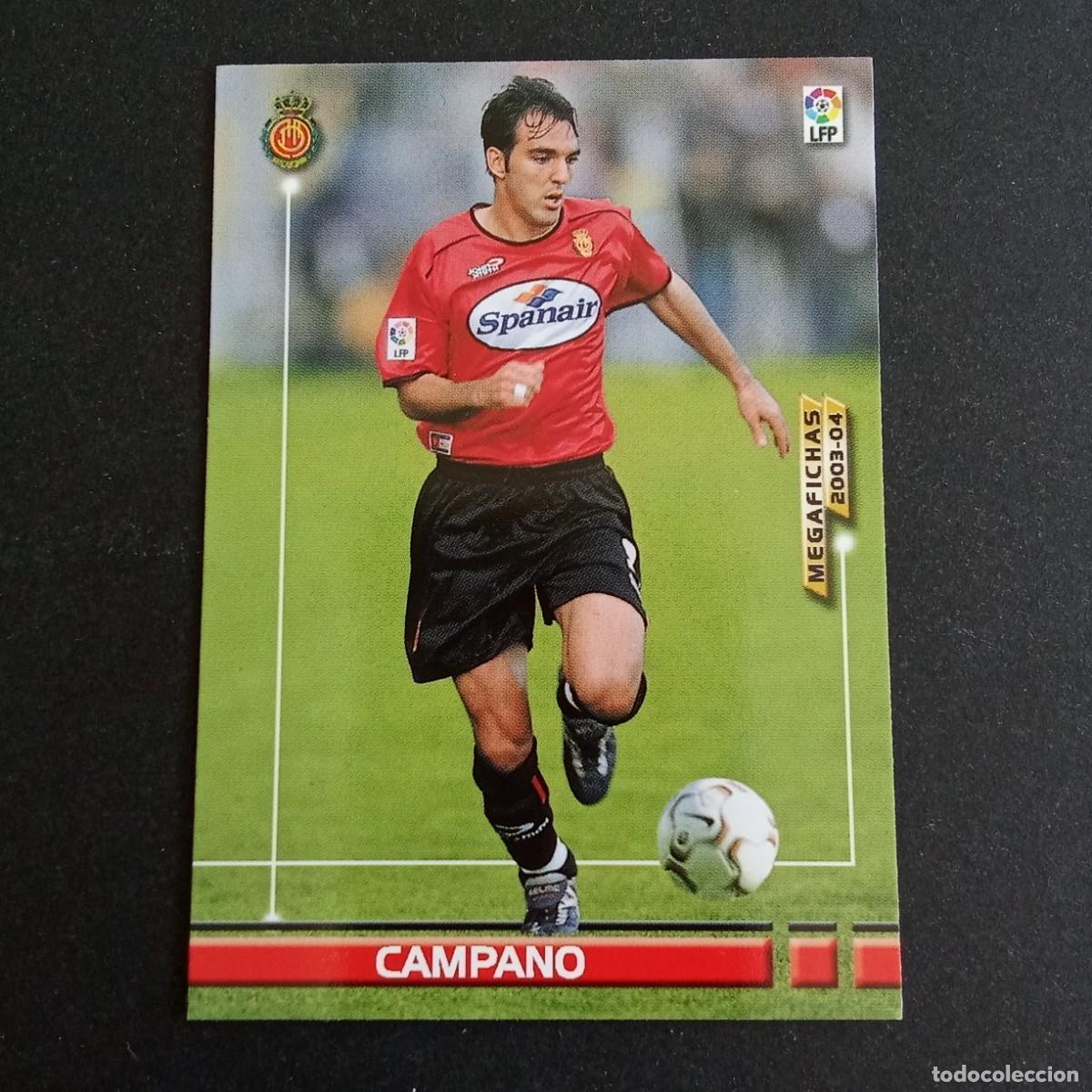 Cromos de f&uacute;tbol: 185 CAMPANO MALLORCA LIGA 2003 2004 03 04 MEGAFICHAS PANINI