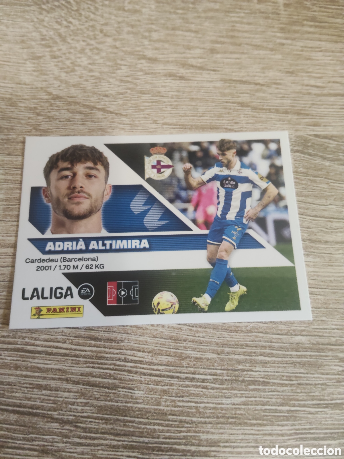 Cromos de f&uacute;tbol: Adri&agrave; Altimira Deportivo de la Coru&ntilde;a liga 2026 2027 26 27 ediciones este