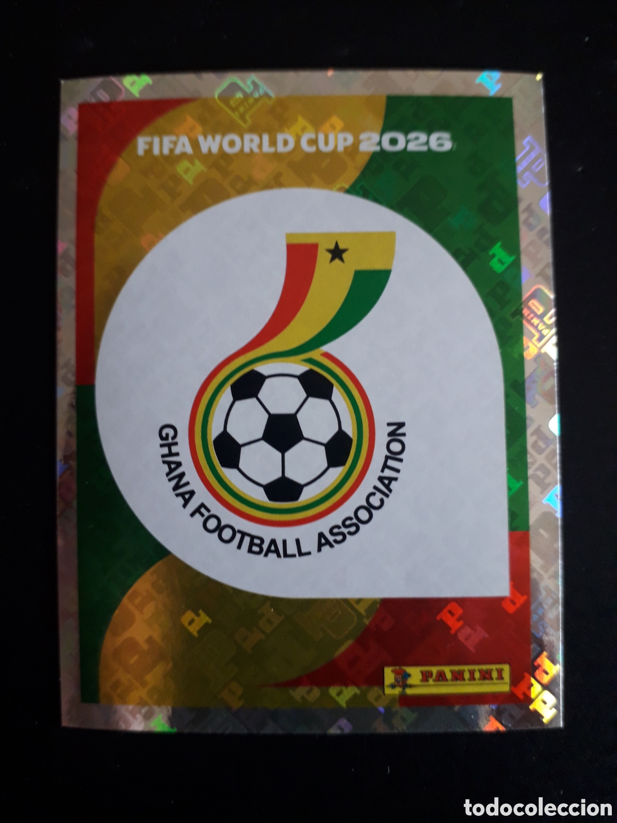 Cromos de f&uacute;tbol: ESCUDO GHANA GHA 1 MUNDIAL F&Uacute;TBOL 2026 FIFA WORLD CUP PANINI SIN PEGAR PEDIDO M&Iacute;NIMO 3&euro;