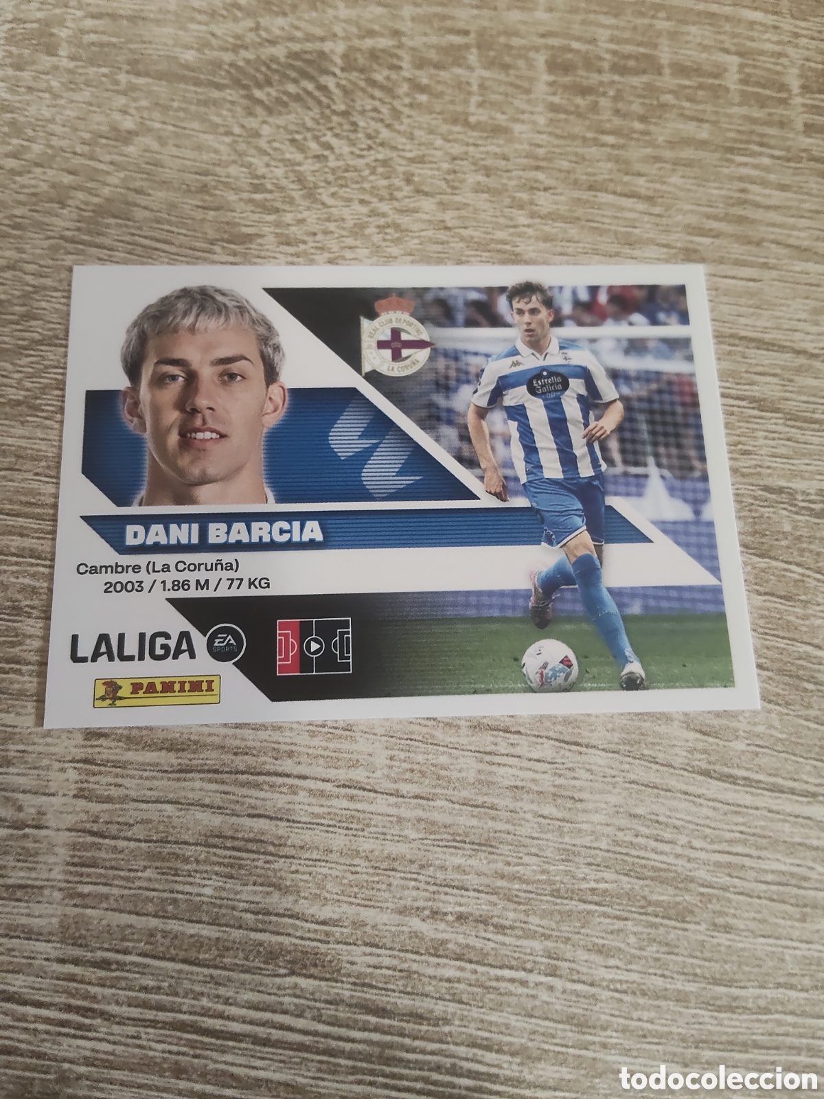 Cromos de f&uacute;tbol: Dani Barcia Deportivo de la Coru&ntilde;a liga 2026 2027 26 27 ediciones este