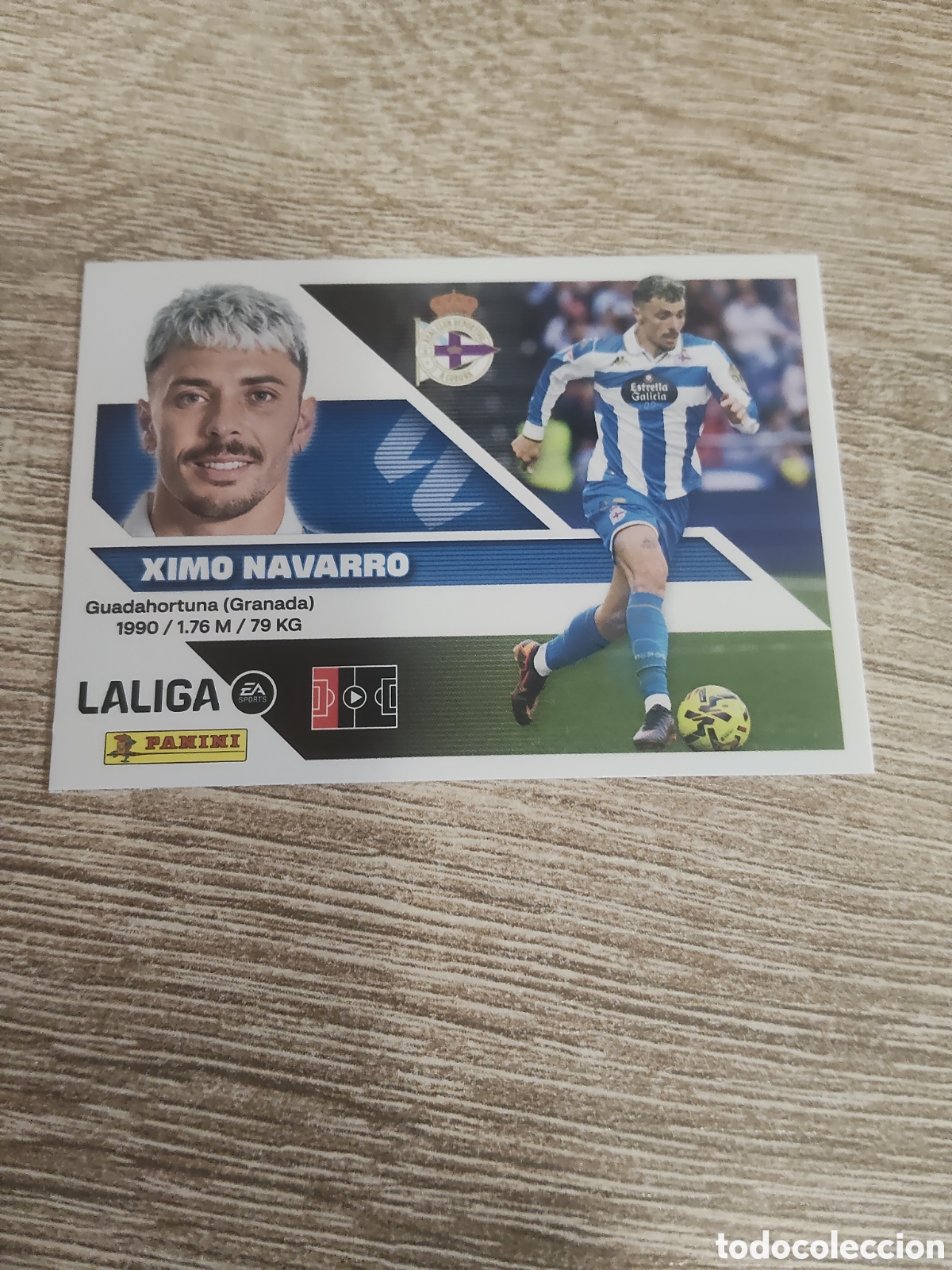 Cromos de f&uacute;tbol: Ximo Navarro Deportivo de la Coru&ntilde;a liga 2026 2027 26 27 ediciones este