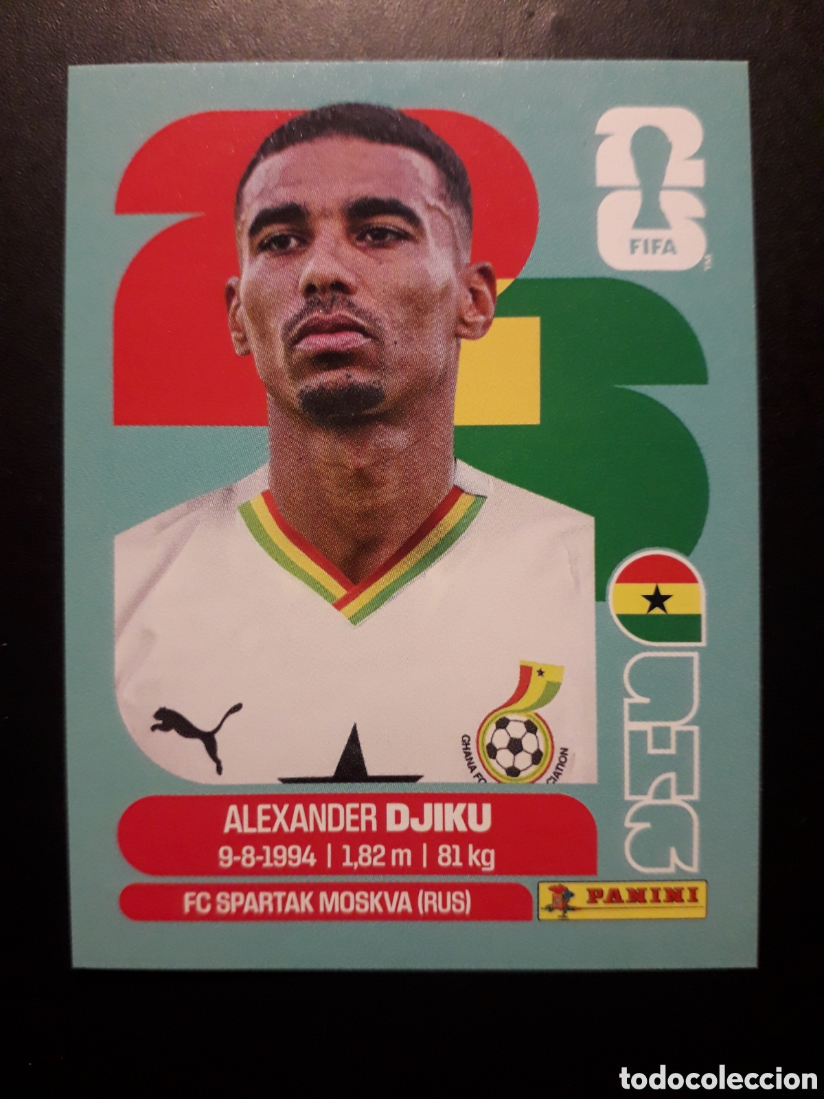Cromos de f&uacute;tbol: DJIKU GHANA GHA 6 MUNDIAL F&Uacute;TBOL 2026 FIFA WORLD CUP PANINI SIN PEGAR PEDIDO M&Iacute;NIMO 3&euro;
