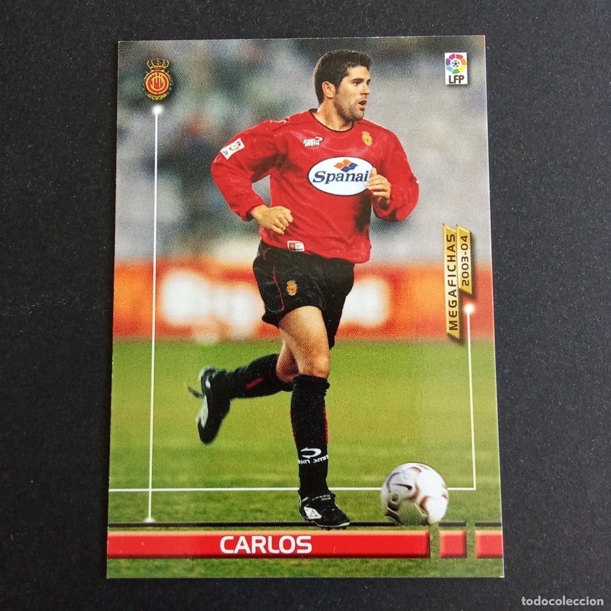Cromos de Futebol: 197 CARLOS MALLORCA LIGA 2003 2004 03 04 MEGAFICHAS PANINI - VERSION LOGO FINO