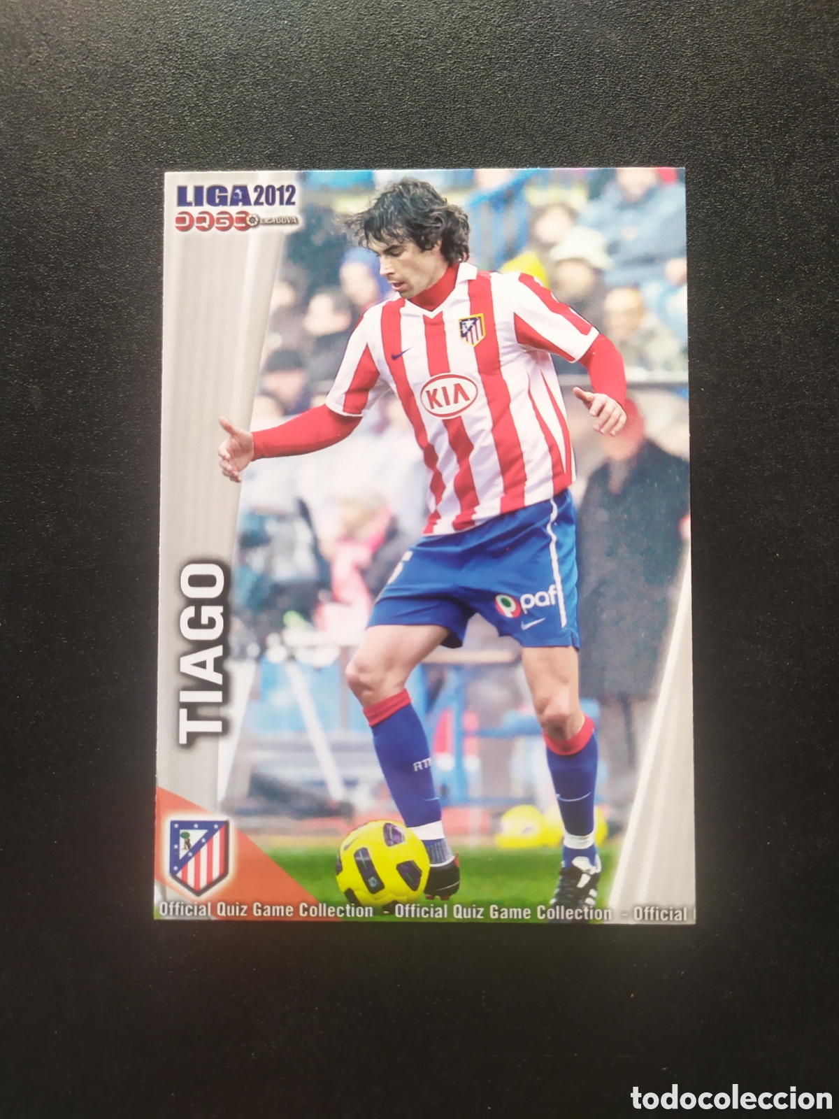 Cromos de f&uacute;tbol: Mundicromo fichas Liga 2011 2012 11 12 Tiago n&deg; 178 Atl&eacute;tico Madrid