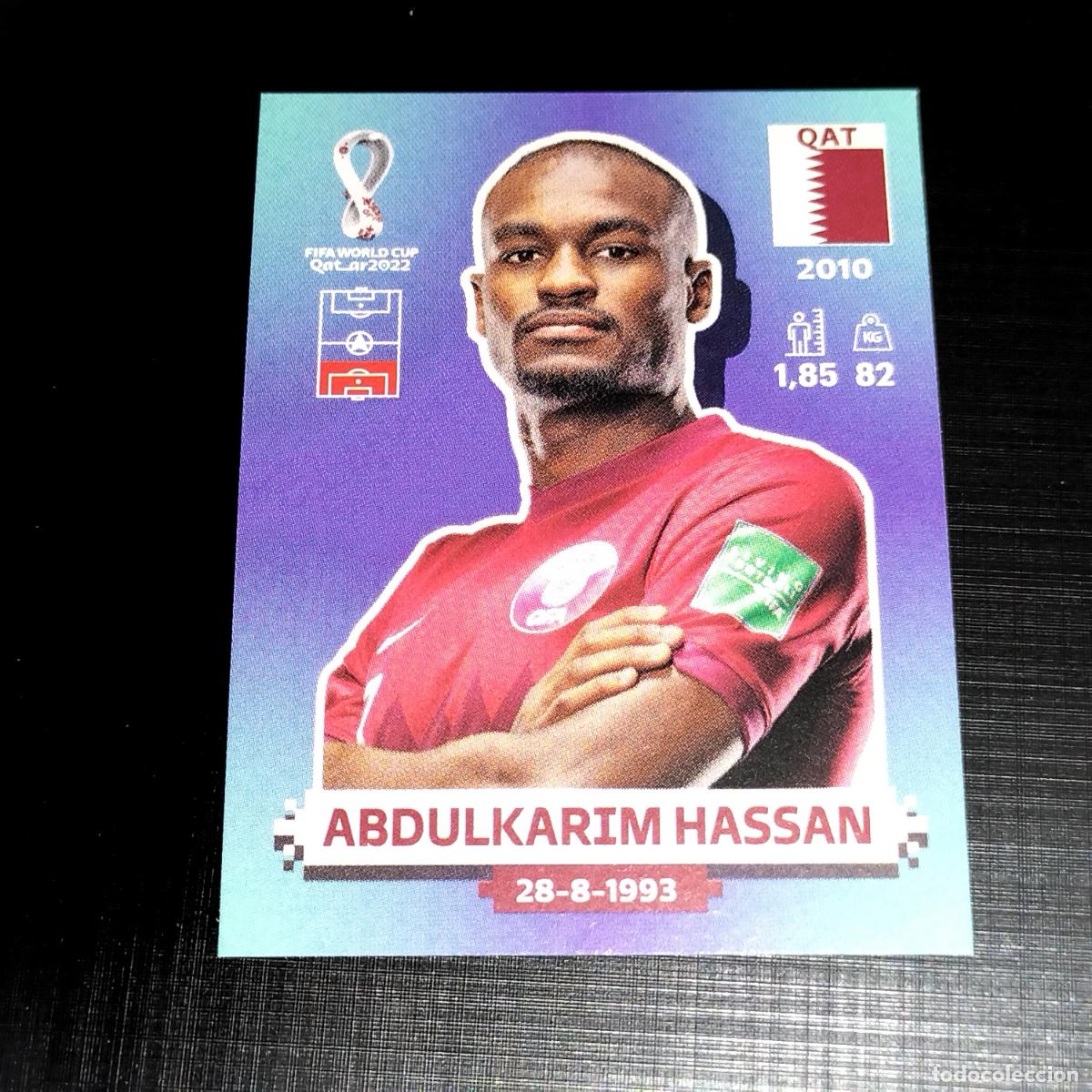 Cromos de f&uacute;tbol: QAT 7 ABDULKARIM HASSAN QATAR CROMOS STICKER MUNDIAL QTAR 22 2022 FIFA WORLD CUP PANINI