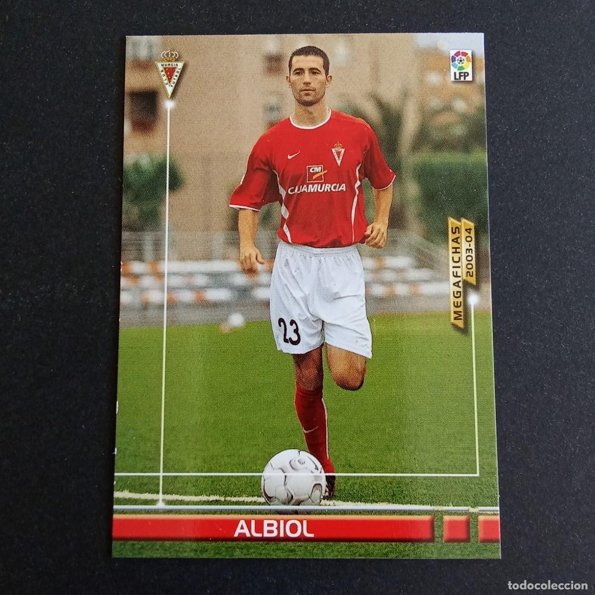 Cromos de f&uacute;tbol: 211 ALBIOL MURCIA LIGA 2003 2004 03 04 MEGAFICHAS PANINI - VERSION DEBUT 2 LINEAS