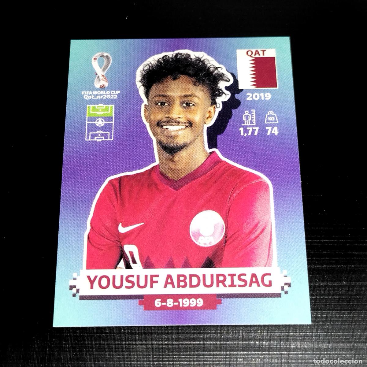 Cromos de Futebol: QAT 15 YOUSUF ABDURISAG QATAR CROMOS STICKER MUNDIAL QTAR 22 2022 FIFA WORLD CUP PANINI