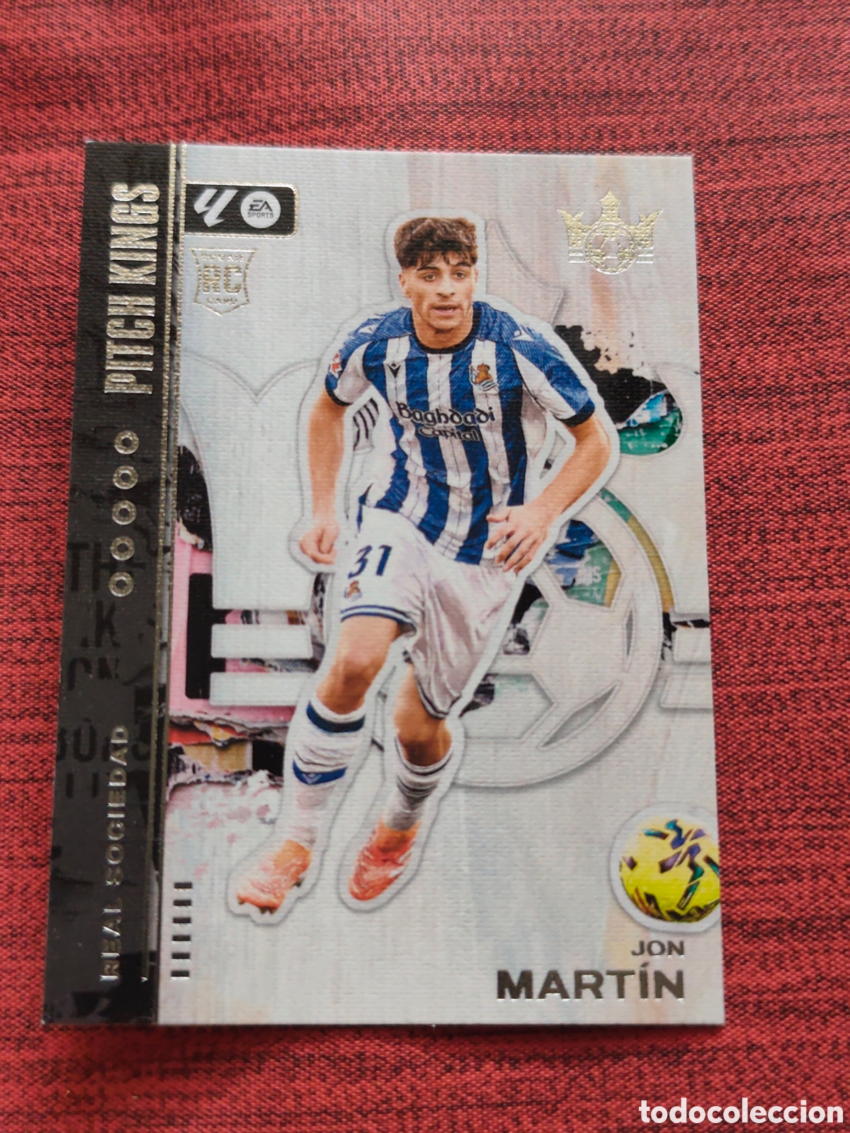 Cromos de Futebol: 55 JON MART&Iacute;N REAL SOCIEDAD PITCH KINGS SOCCER PANINI 2025 2026