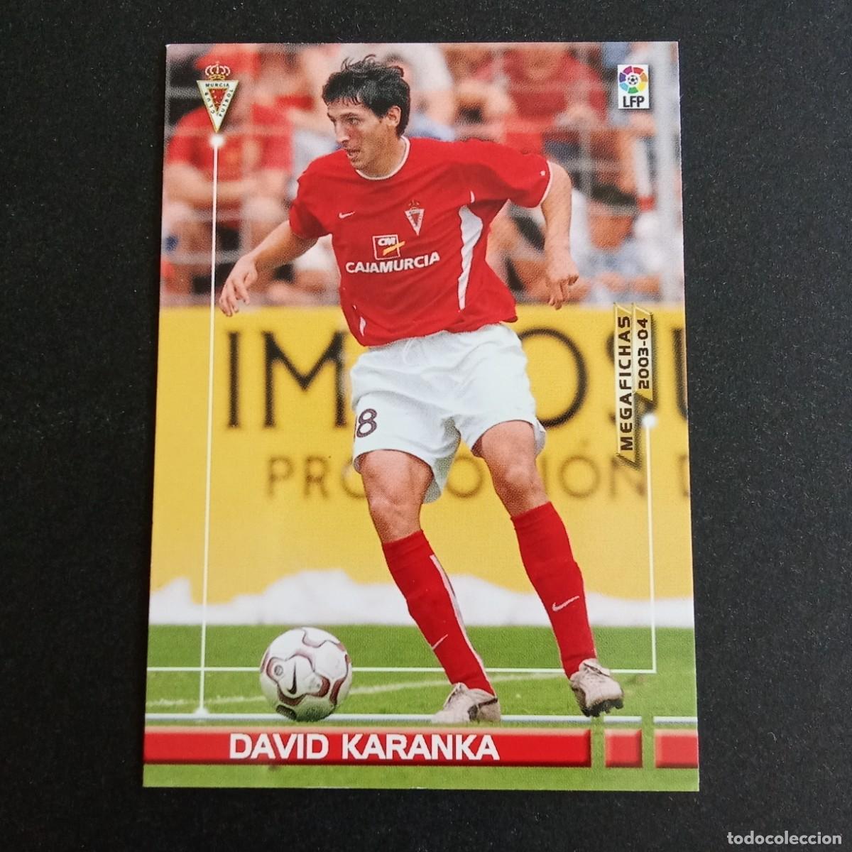 Cromos de f&uacute;tbol: 215 DAVID KARANKA MURCIA LIGA 2003 2004 03 04 MEGAFICHAS PANINI