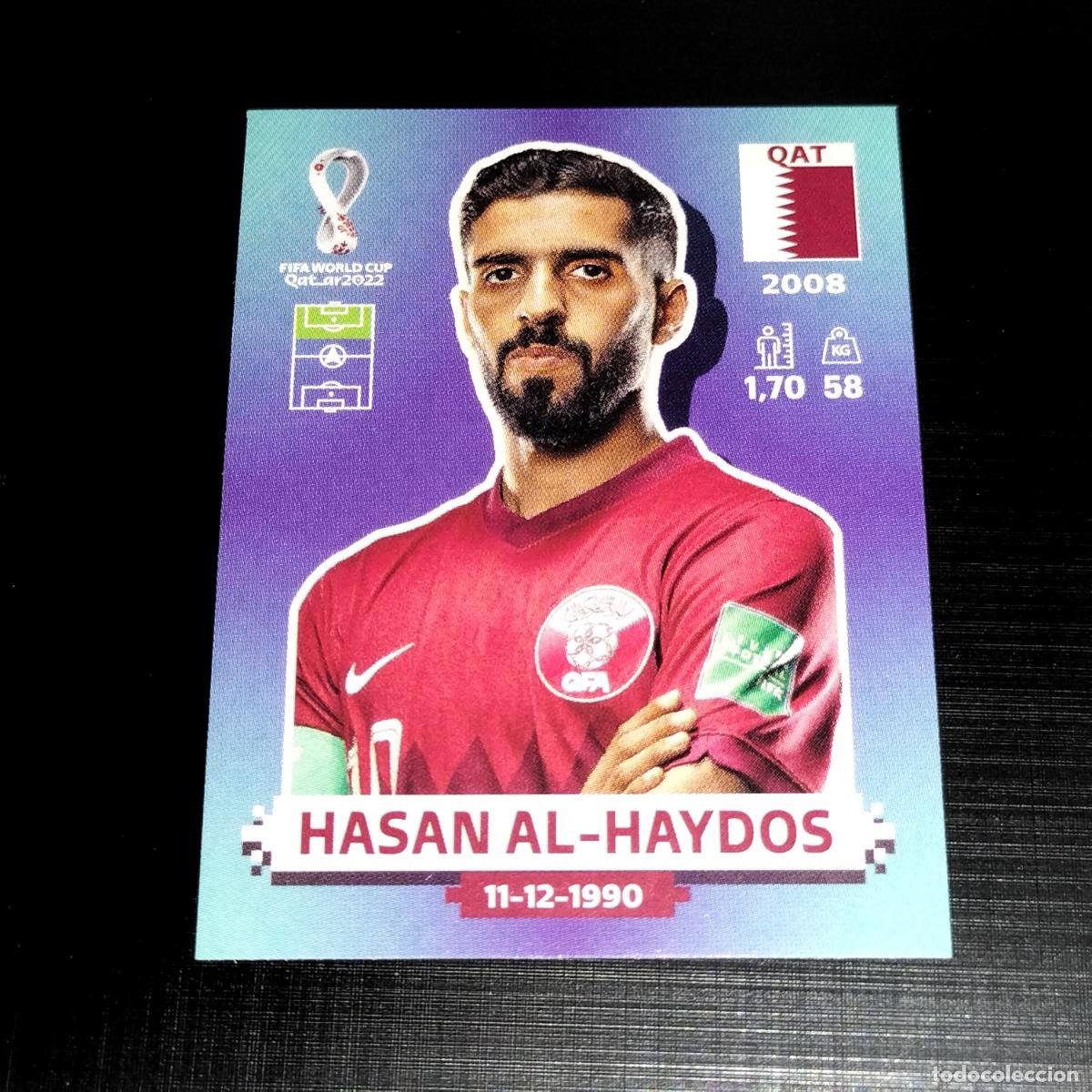 Cromos de f&uacute;tbol: QAT 18 HASAN AL-HAYDOS QATAR CROMOS STICKER MUNDIAL QTAR 22 2022 FIFA WORLD CUP PANINI