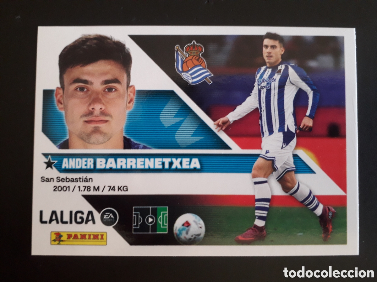 Cromos de f&uacute;tbol: BARRENETXEA, REAL SOCIEDAD N&deg; 16 ED ESTE 2026 2027 26 27 SIN PEGAR PEDIDO M&Iacute;NIMO 3&euro;
