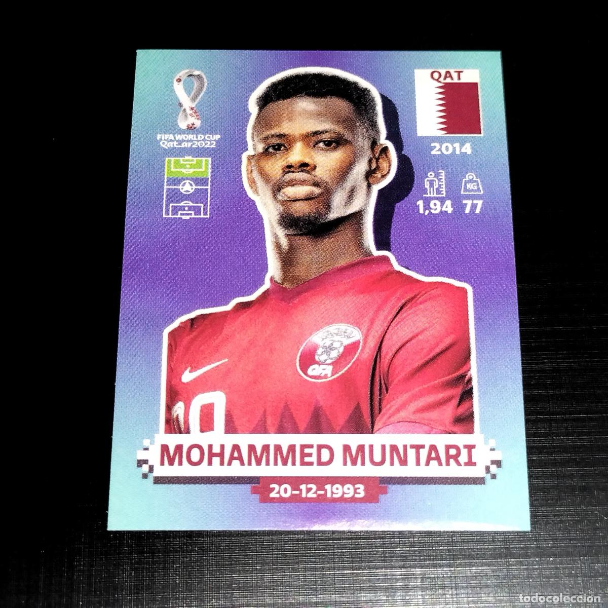 Cromos de f&uacute;tbol: QAT 20 MOHAMMED MUNTARI QATAR CROMOS STICKER MUNDIAL QTAR 22 2022 FIFA WORLD CUP PANINI