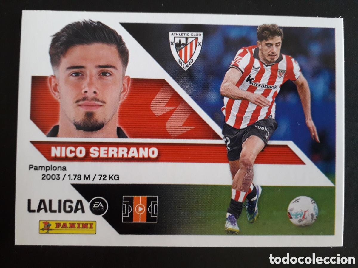 Cromos de f&uacute;tbol: NICO SERRANO ATHLETIC DE BILBAO N&deg; 15 ED ESTE 2026 2027 26 27 SIN PEGAR PEDIDO M&Iacute;NIMO 3&euro;