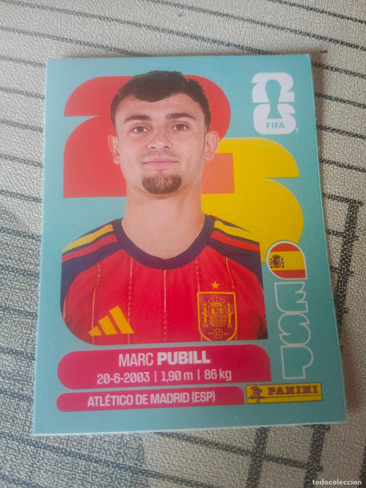 Cromos de f&uacute;tbol: MUNDIAL 2026 ACTUALIZACION ESPA&Ntilde;A J9 J 9 MARC PUBILL FIFA WORLD CUP REVISTA JUGON