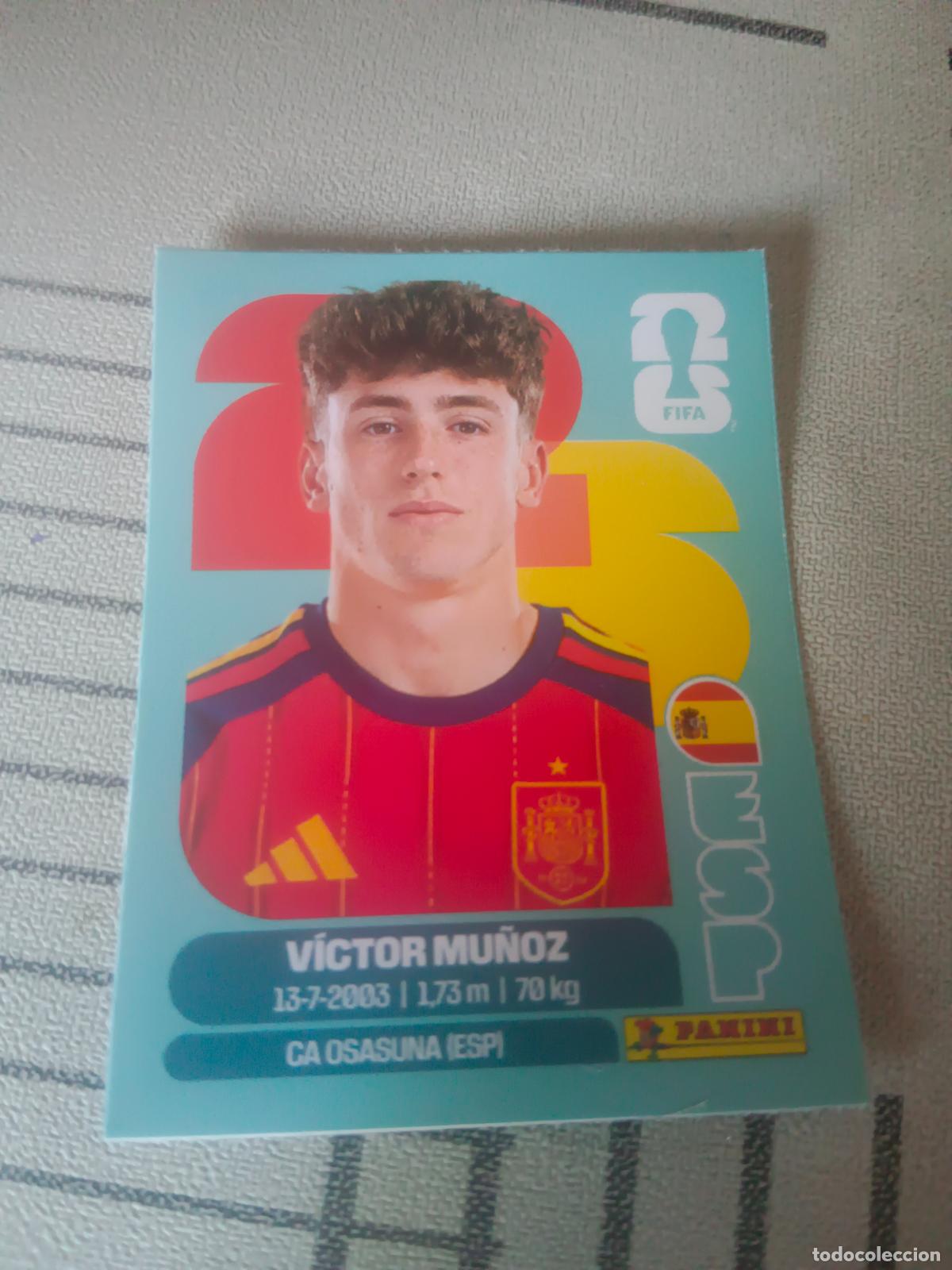 Cromos de Futebol: MUNDIAL 2026 ACTUALIZACION ESPA&Ntilde;A J12 J 12 VICTOR MU&Ntilde;OZ FIFA WORLD CUP REVISTA JUGON
