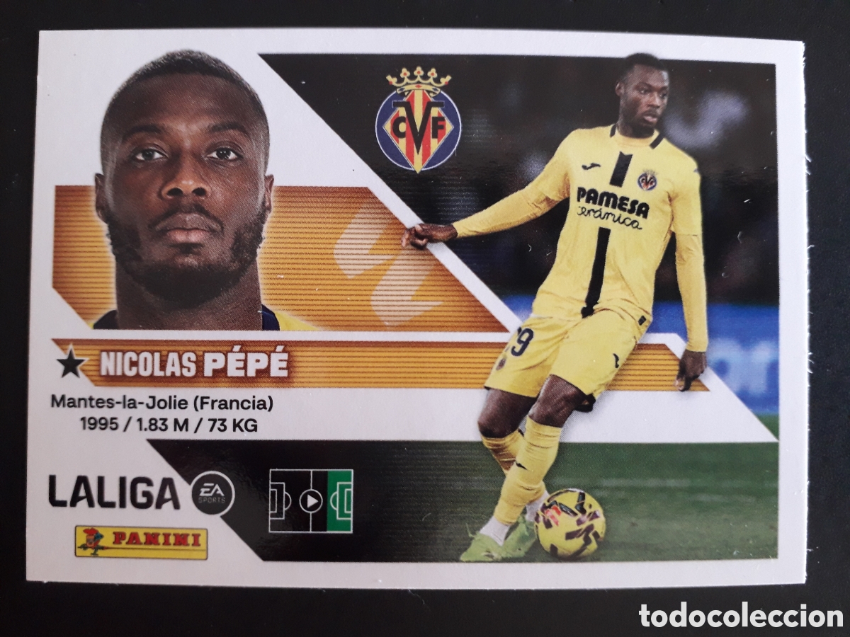 Cromos de f&uacute;tbol: P&Eacute;P&Eacute; VILLARREAL N&deg; 18 ED ESTE 2026 2027 26 27 SIN PEGAR PEDIDO M&Iacute;NIMO 3&euro;