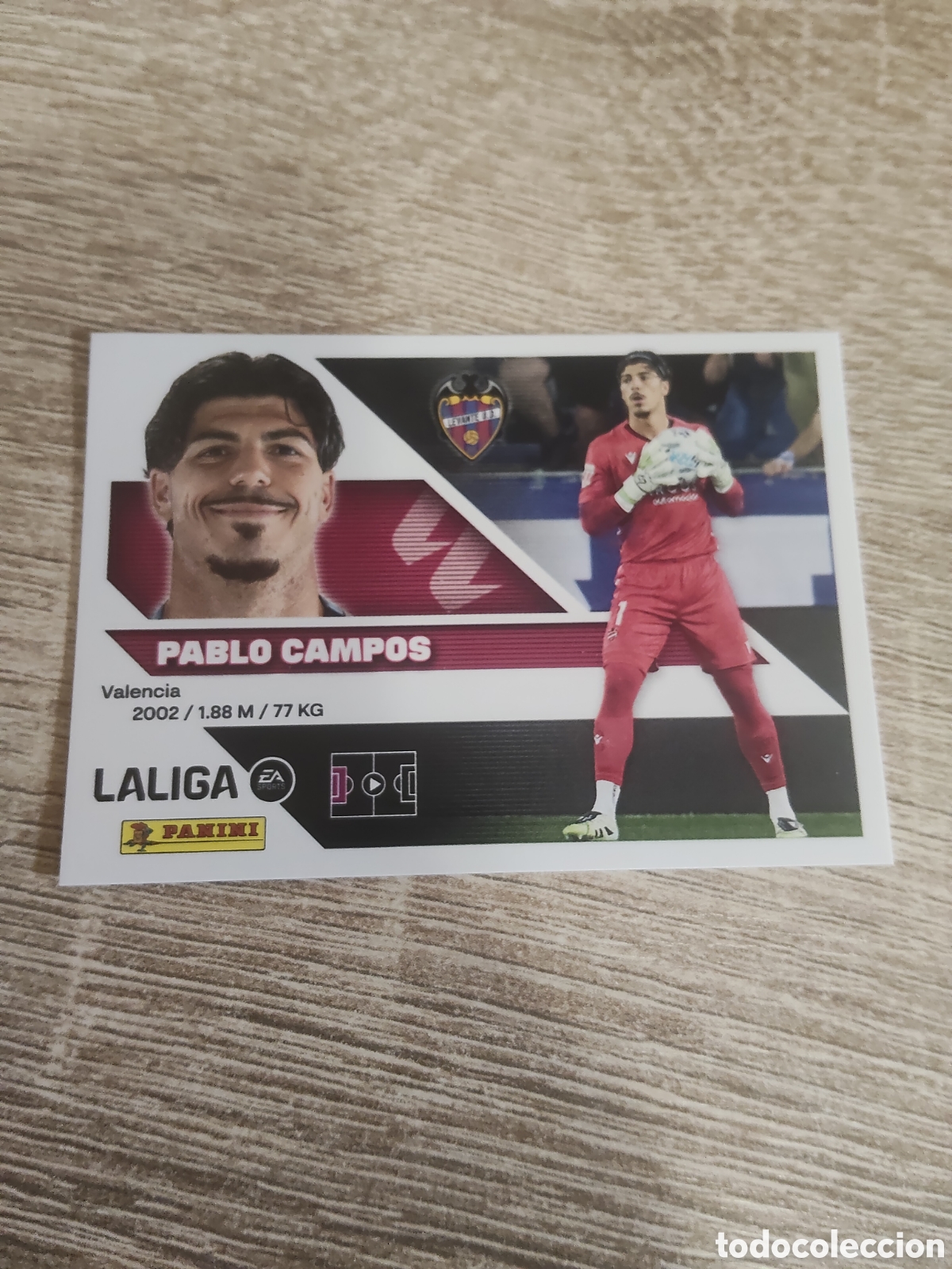 Cromos de f&uacute;tbol: Pablo Campos Levante liga 2026 2027 26 27 ediciones este