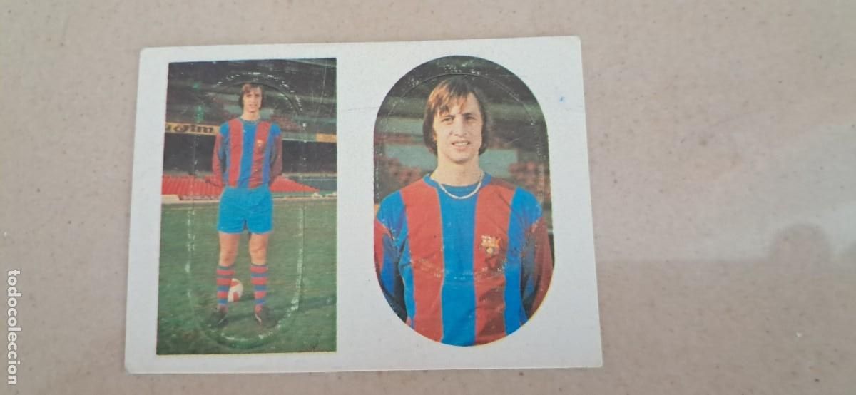 Cromos de f&uacute;tbol: Cruyff editorial Maga #62-73 troquelado 1975 76 sin pegar unico