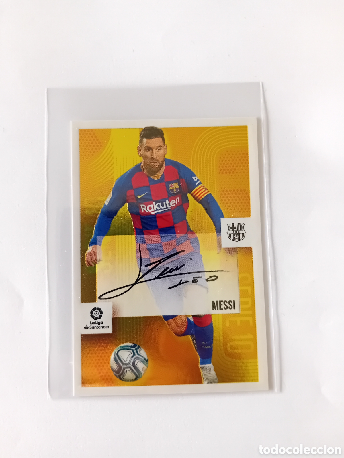 Cromos de f&uacute;tbol: Messi N&deg; 16 Serie 10 Firma Firmada Barcelona 20 21 2020 2021 Este Panini Nuevo