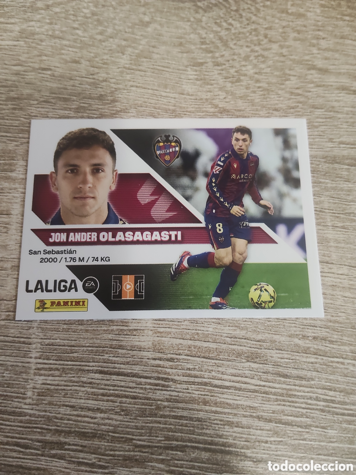 Cromos de f&uacute;tbol: Olasagasti Levante liga 2026 2027 26 27 ediciones este