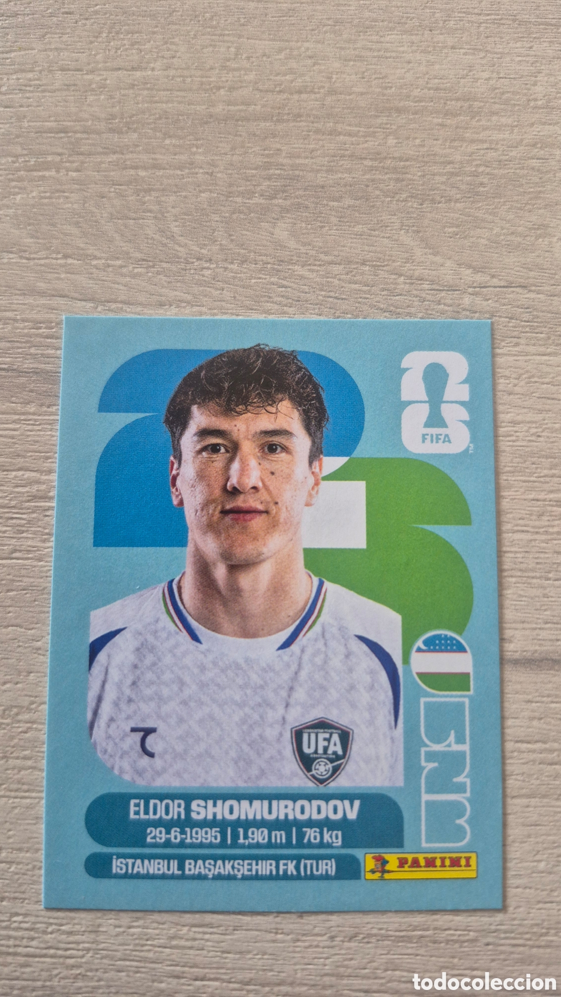 Cromos de f&uacute;tbol: UZB16 Shomurodov FIFA World Cup 2026