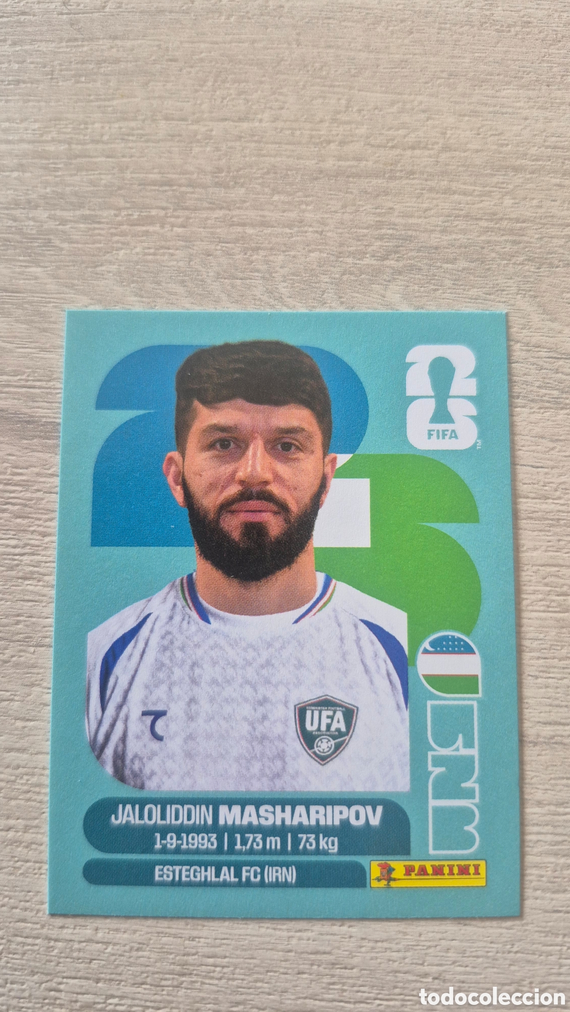 Cromos de f&uacute;tbol: UZB18 Masharipov FIFA World Cup 2026