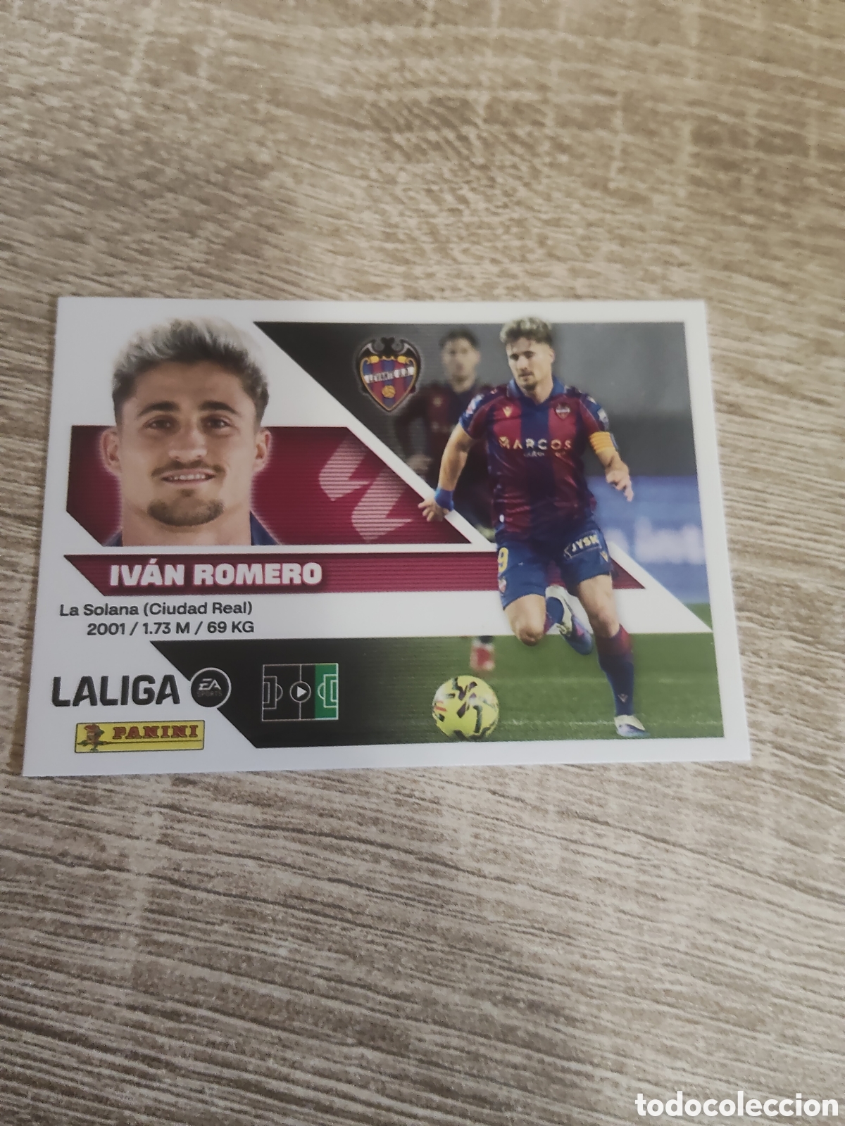 Cromos de f&uacute;tbol: Iv&aacute;n Romero Levante liga 2026 2027 26 27 ediciones este