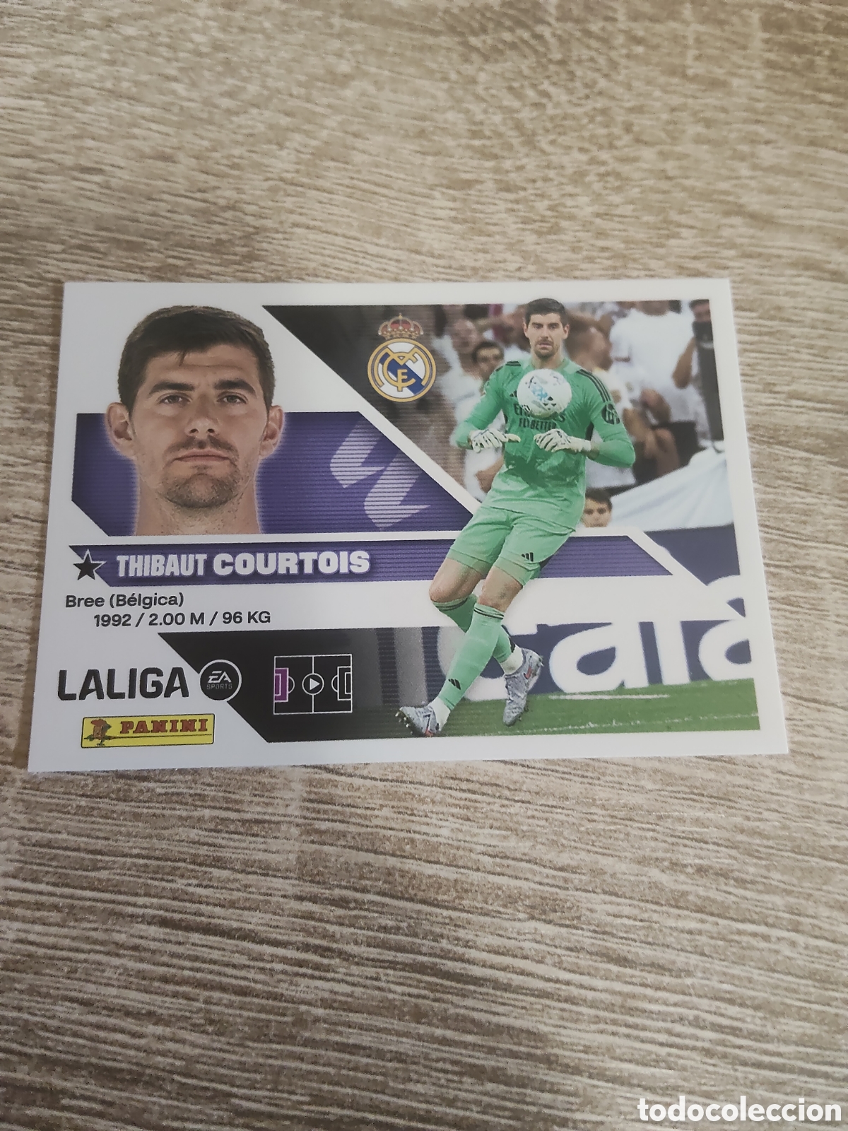 Cromos de f&uacute;tbol: Courtois Real Madrid liga 2026 2027 26 27 ediciones este
