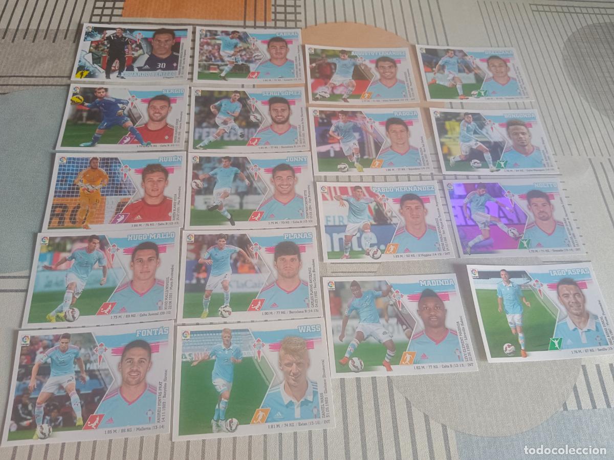 Cromos de f&uacute;tbol: 2015 2016 15 16 CELTA 18 CROMOS DEL EQUIPO BASICO NUEVOS DE SOBRE
