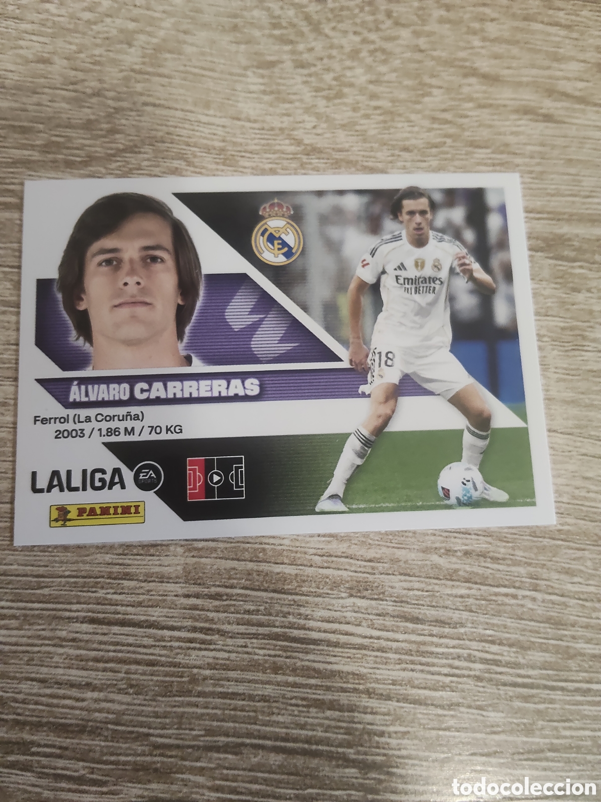 Cromos de f&uacute;tbol: Carreras Real Madrid liga 2026 2027 26 27 ediciones este