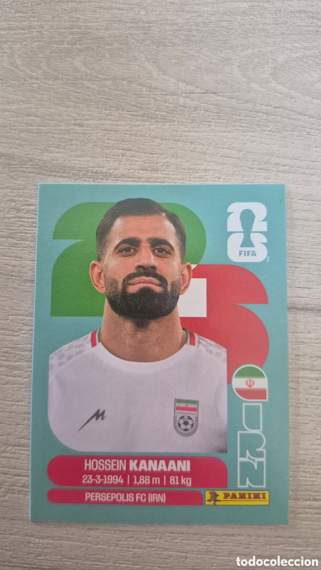 Cromos de f&uacute;tbol: IRN8 Kanaani FIFA World Cup 2026